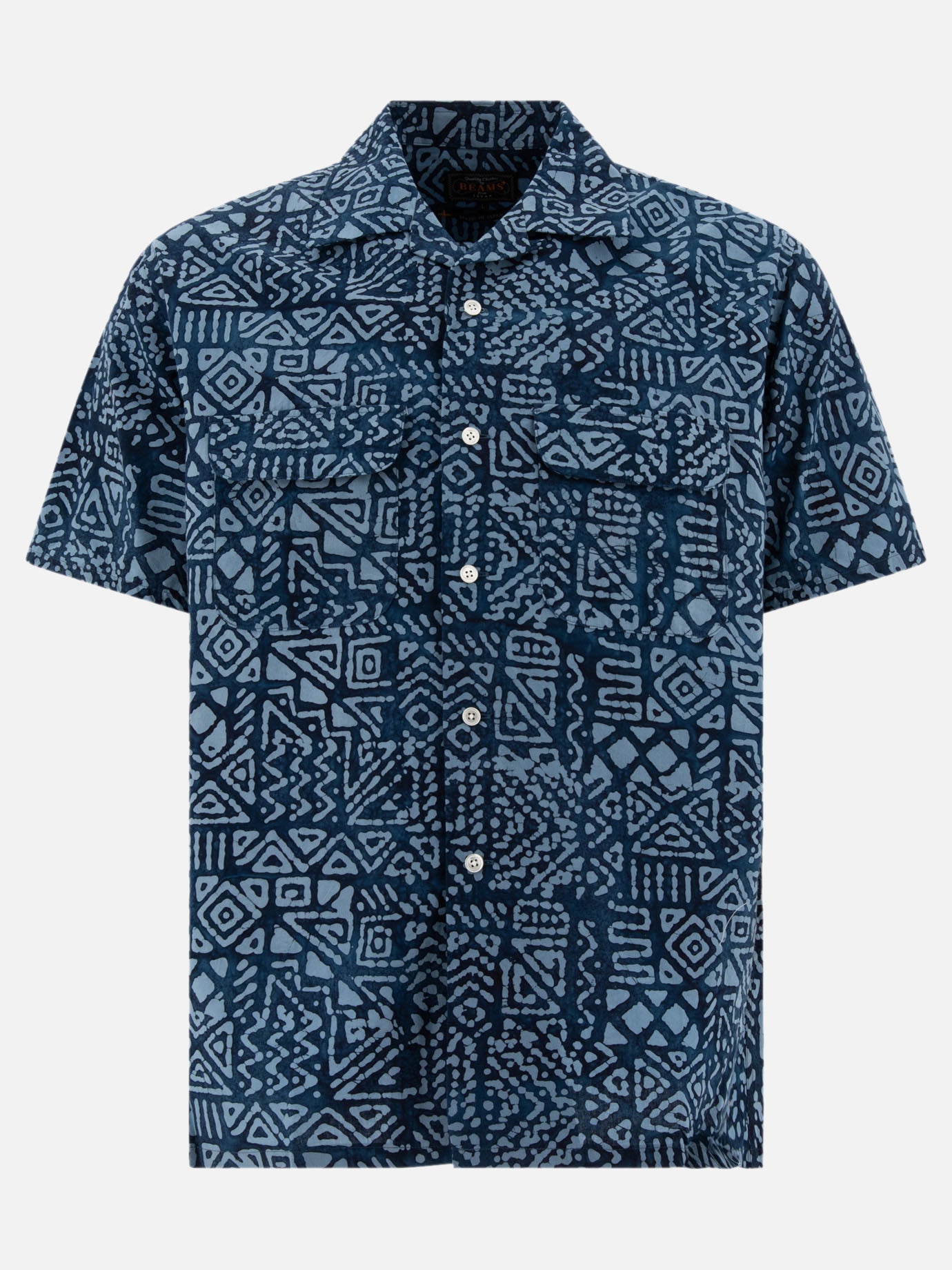 Beams Plus Camicia con stampa 13043542_M Blue 1