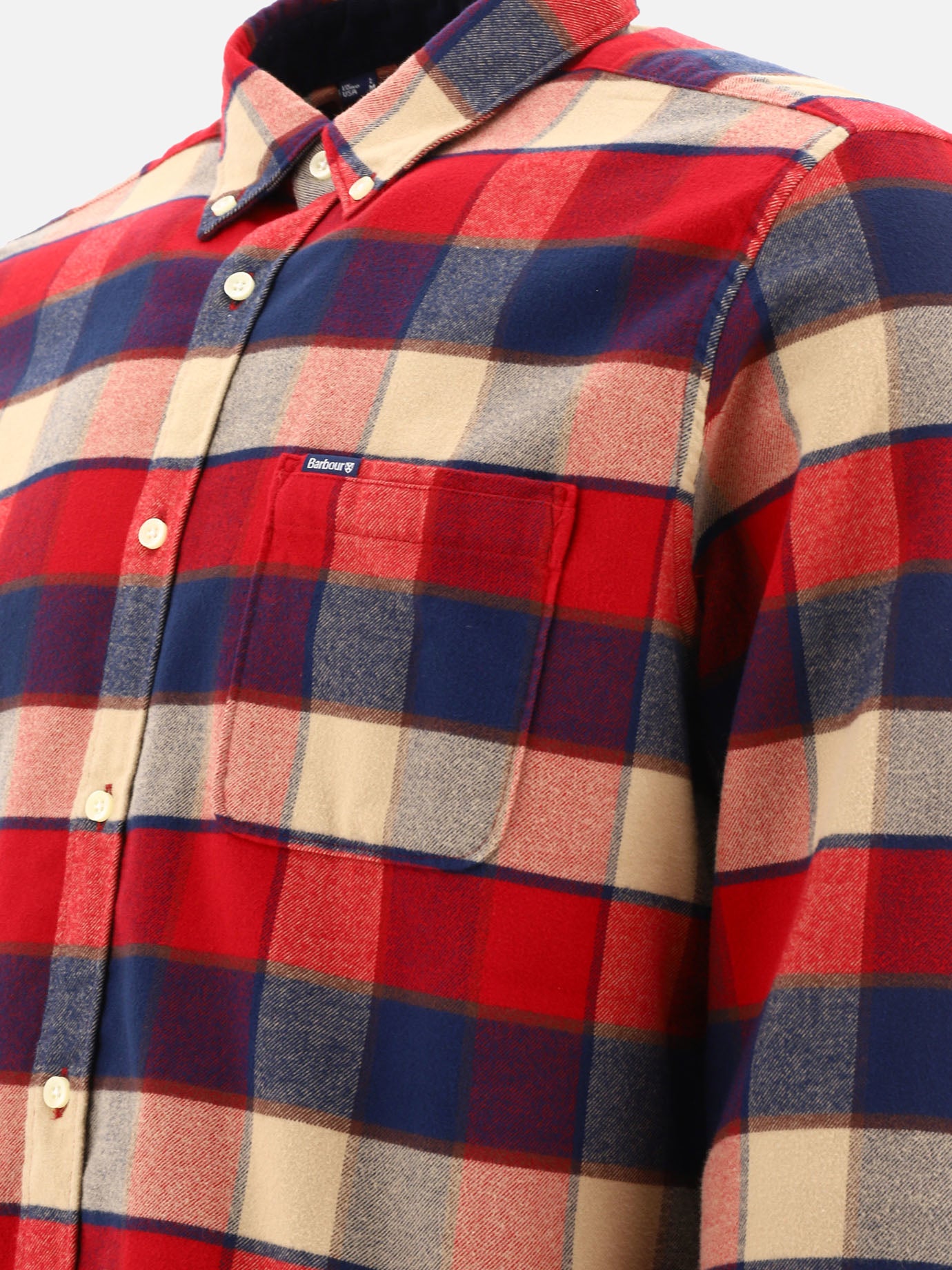 Barbour Camicia "Barbour Valley" 19547060_M Rosso 4