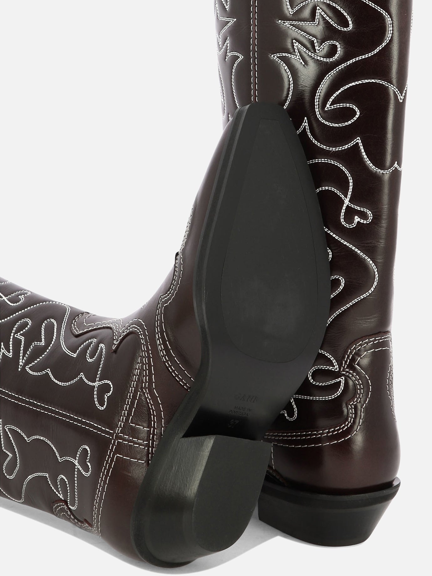 Ganni Stivali cowboy 11144583_37 Bordeaux 5