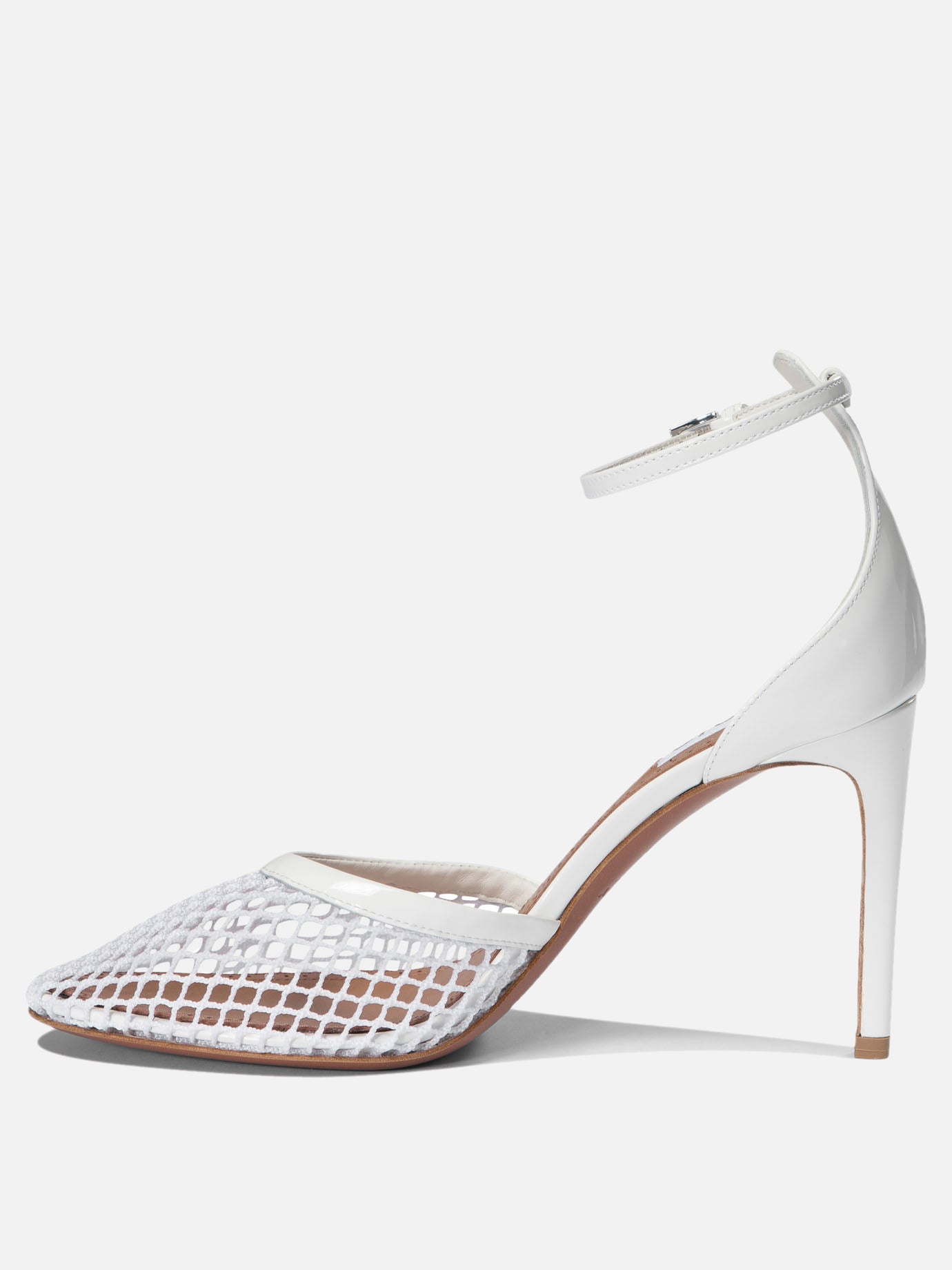 Alaïa Décolleté in rete 90 mm 11273643_38 White 3