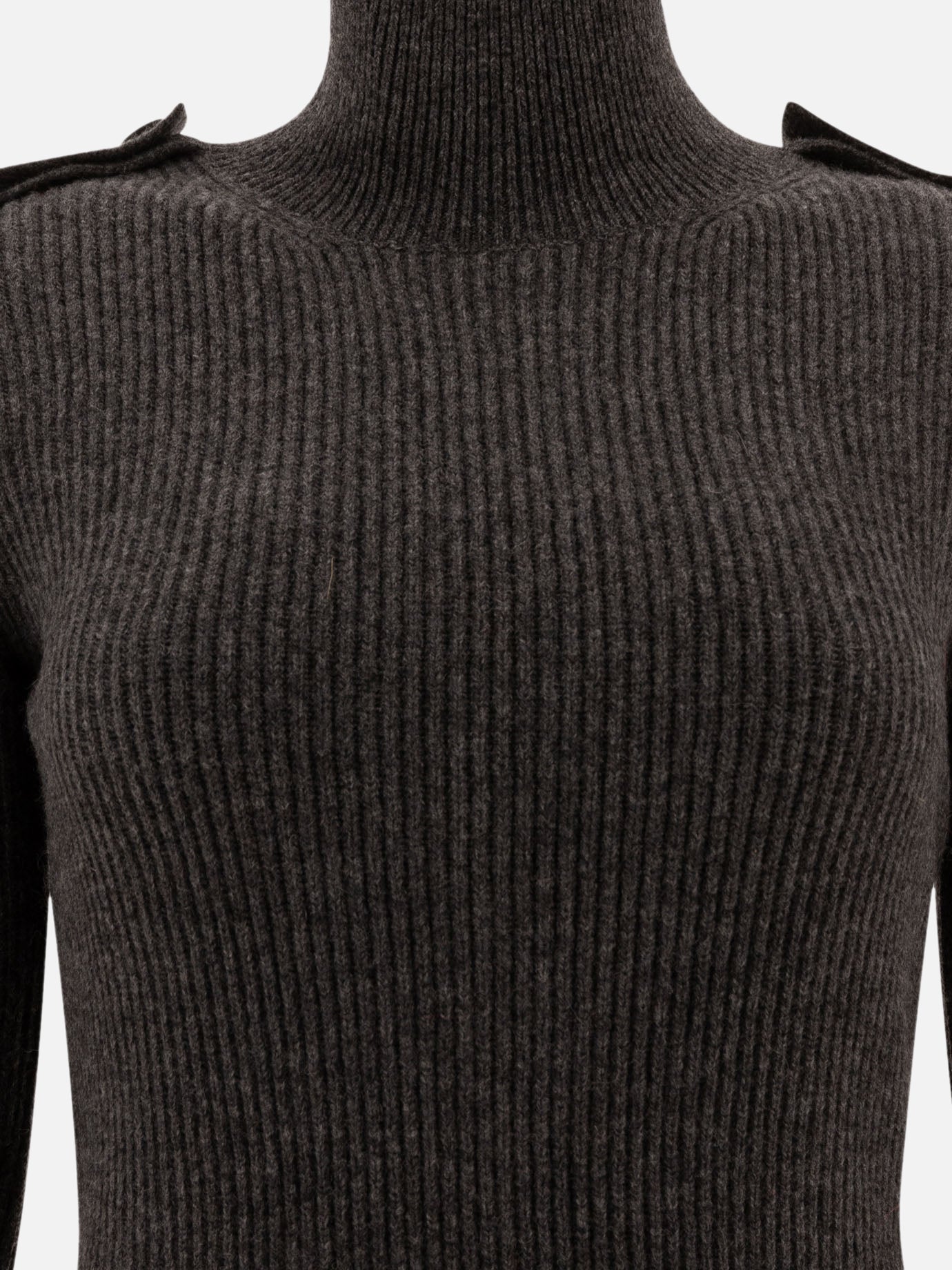 Alexander McQueen Miniabito in maglia a coste 14418574_M Grey 3