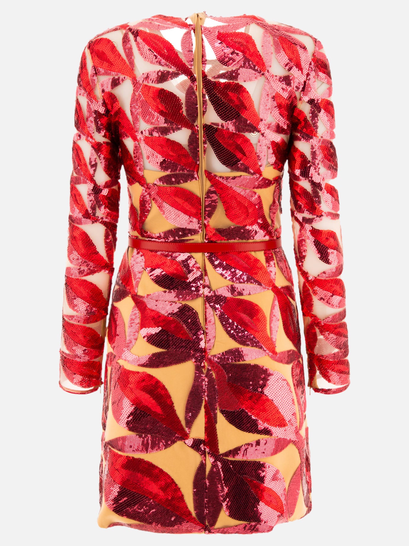 Elie Saab Embroidered tulle dress 13950037_36 Red 2