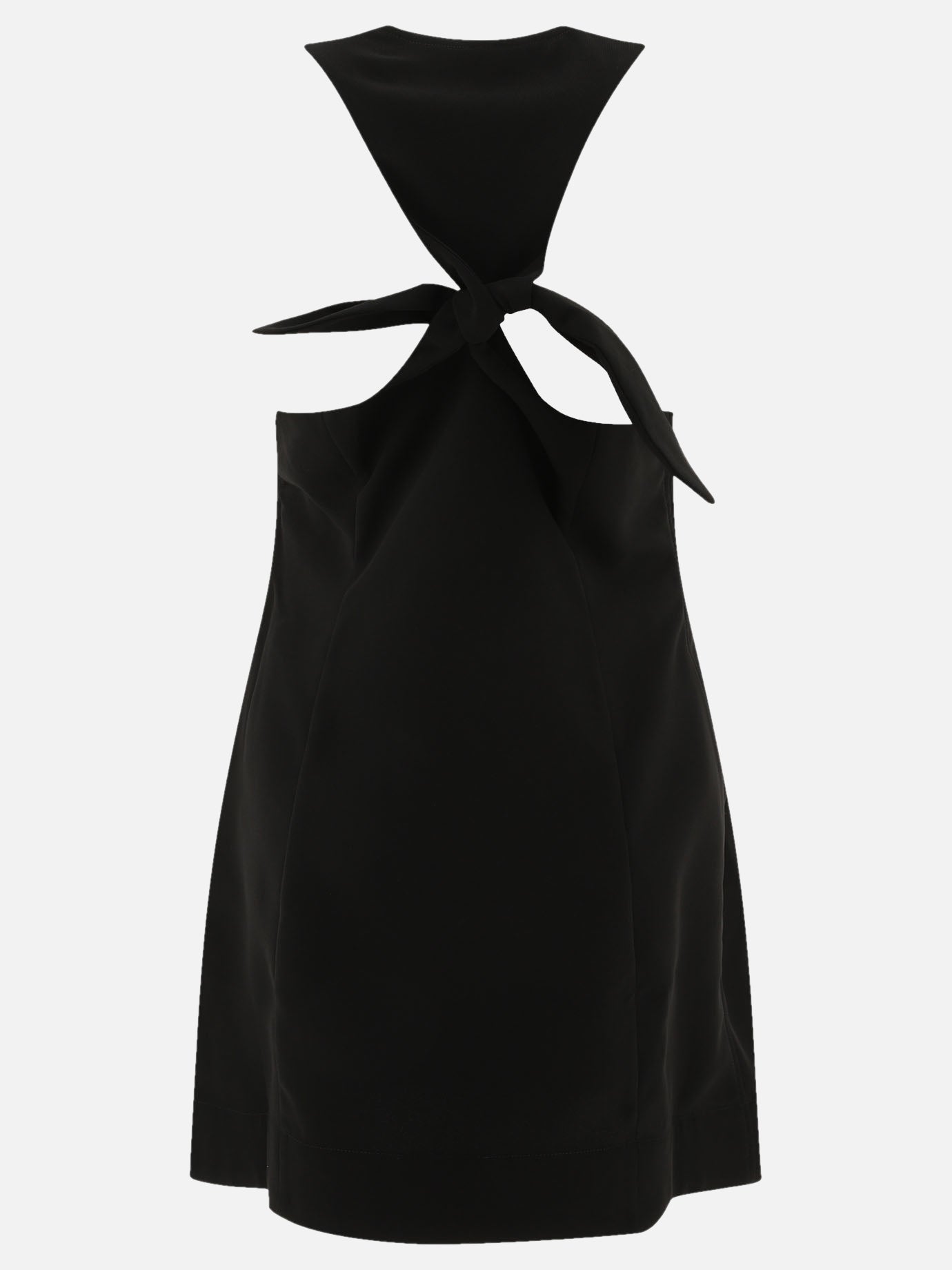 Ganni Twill dress 10476376_40 Black 2