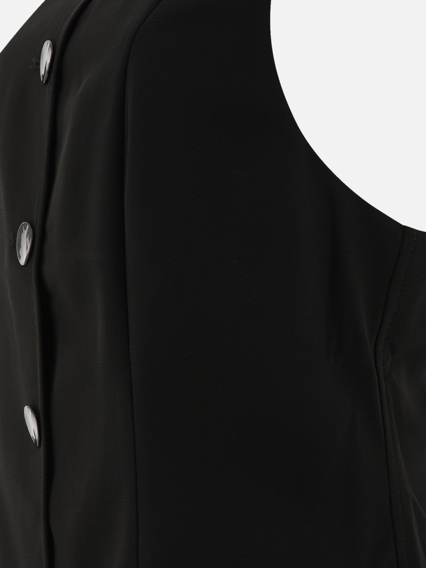 Ganni Twill dress 10476376_40 Black 4