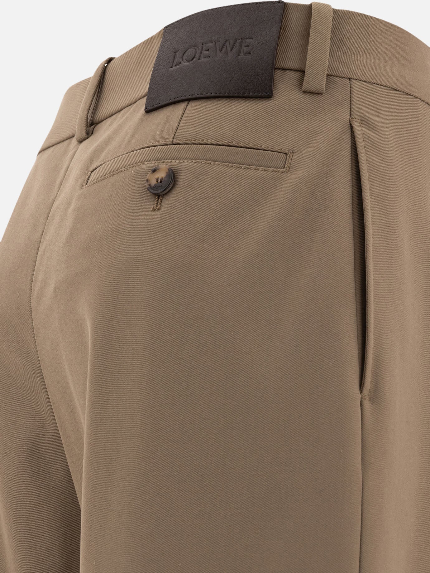 Loewe Cotton and silk trousers 14763493_36 Green 4