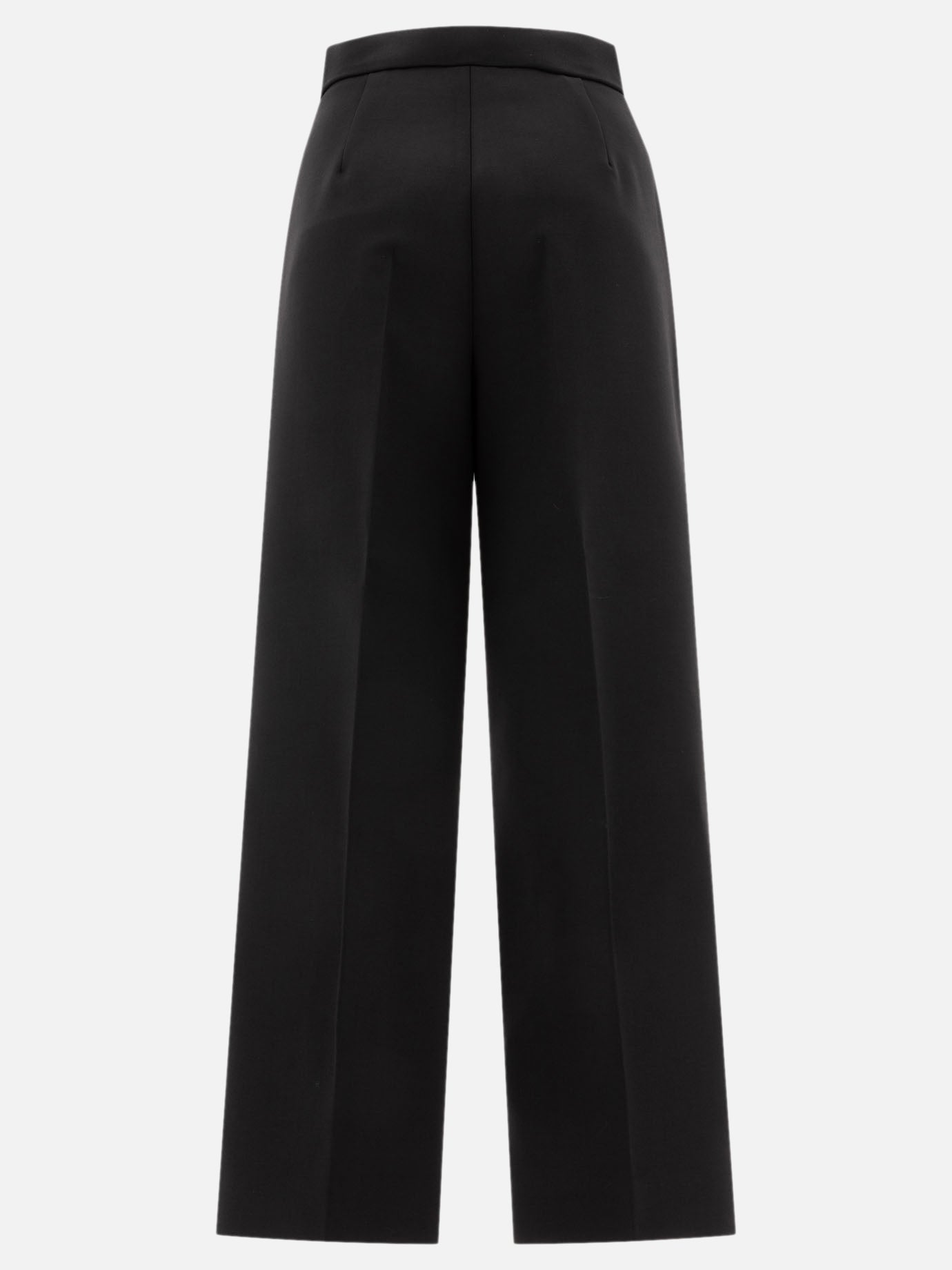Max Mara Pantaloni slim in lana stretch "Verbano" 12305885_42 Black 2