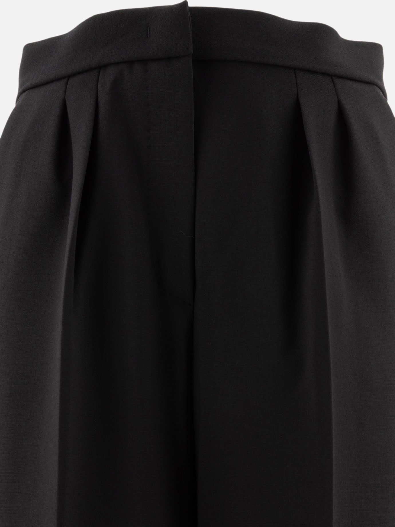 Max Mara Pantaloni slim in lana stretch "Verbano" 12305885_42 Black 3