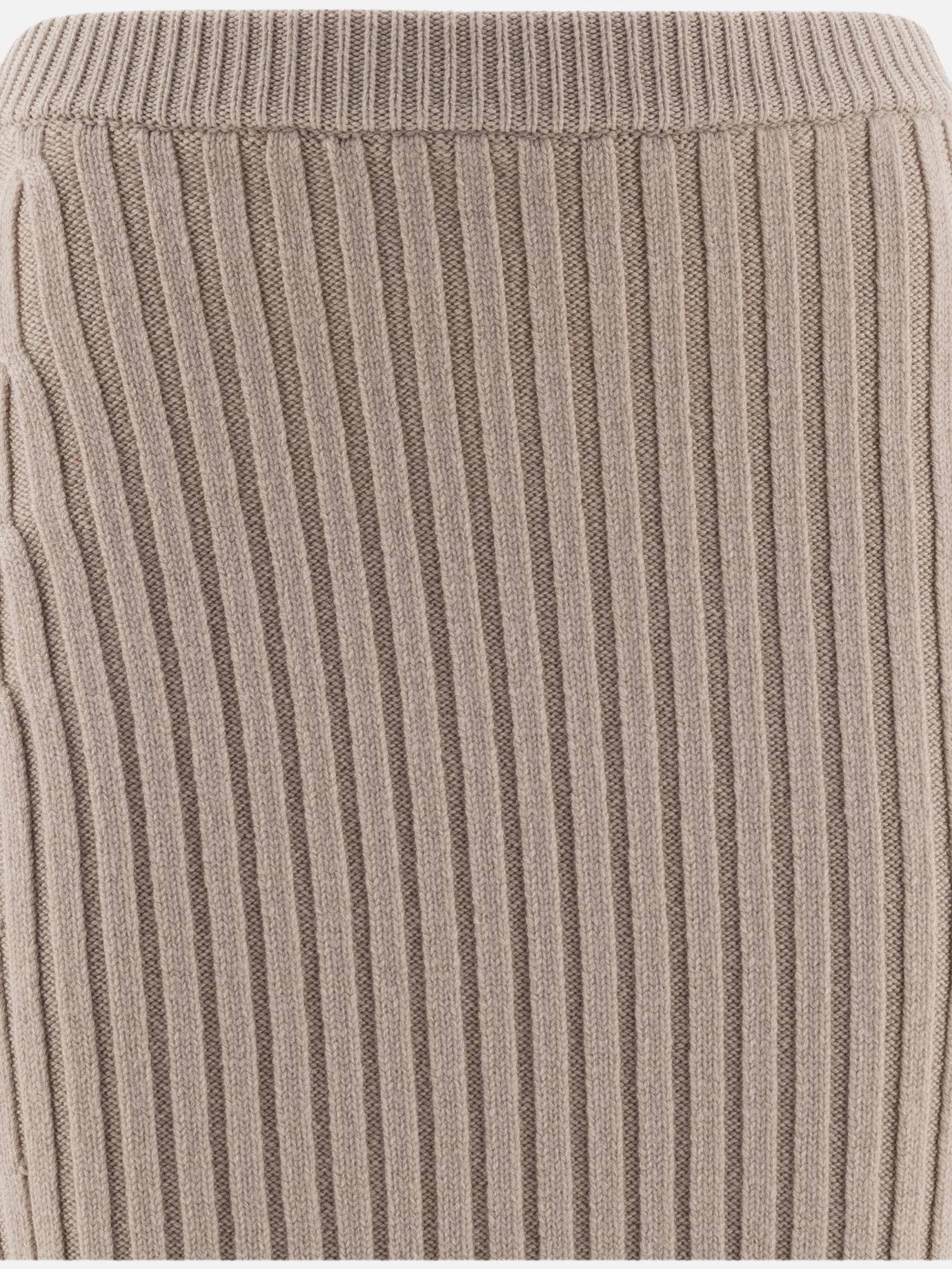 Max Mara Wool and cashmere knit skirt 14946402_M Beige 3
