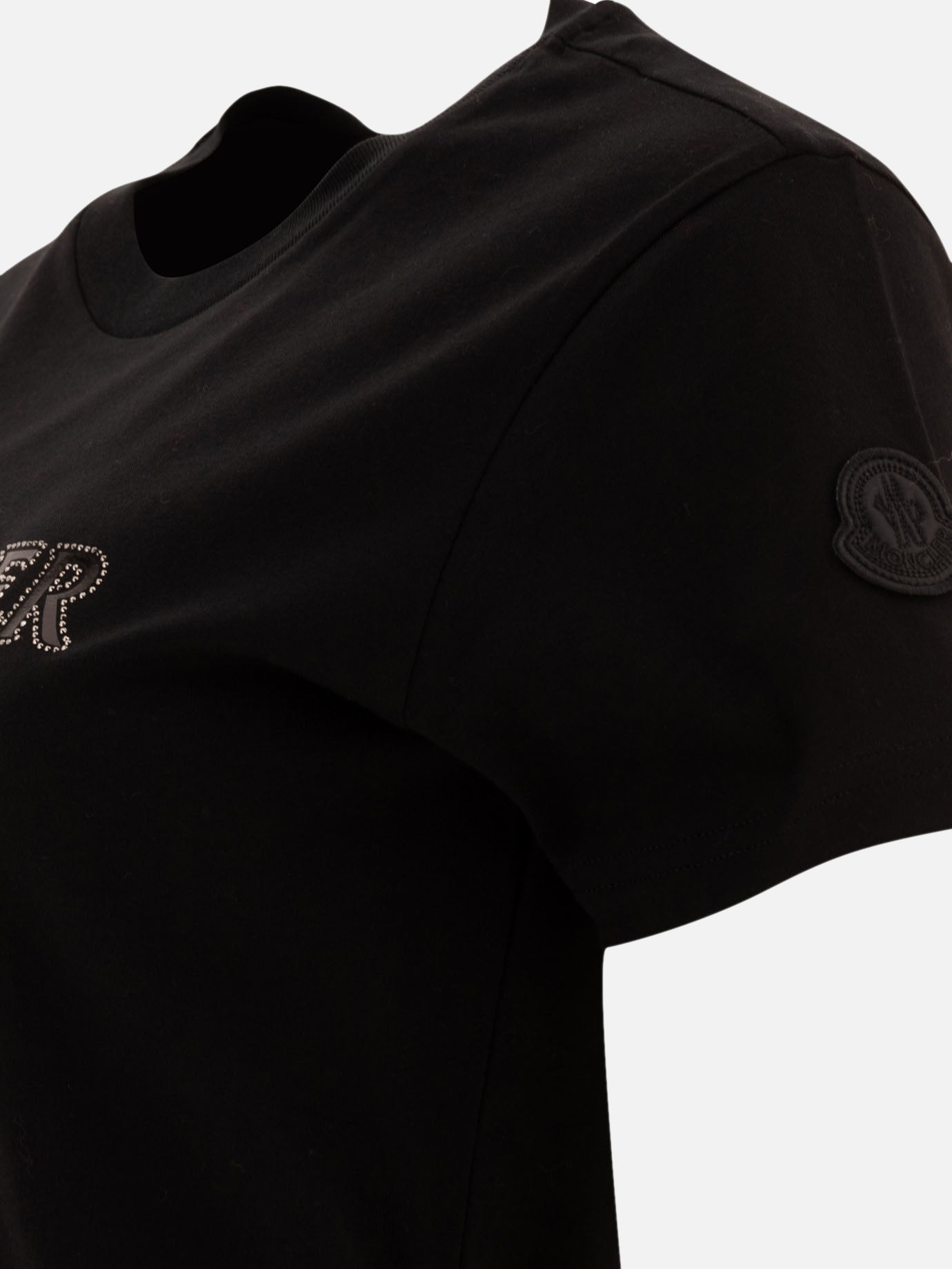 Moncler T-shirt with crystals 10190118_XS Black 4