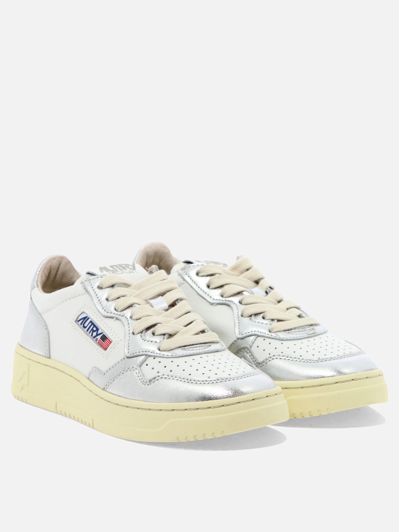 Low top sneakers 100% cow leather - 100% rubber  Silver - Autry Women | PDP | VIETTI Online Store | Zoom-Modal_2
