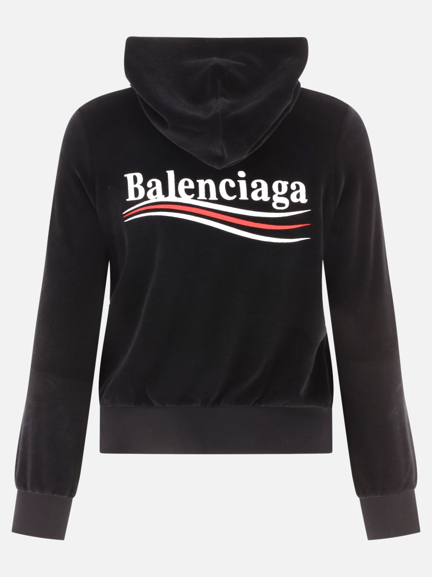 Full zip sweatshirts 100% cotton  Black - Balenciaga Women | PDP | VIETTI Online Store | thumbnail_2