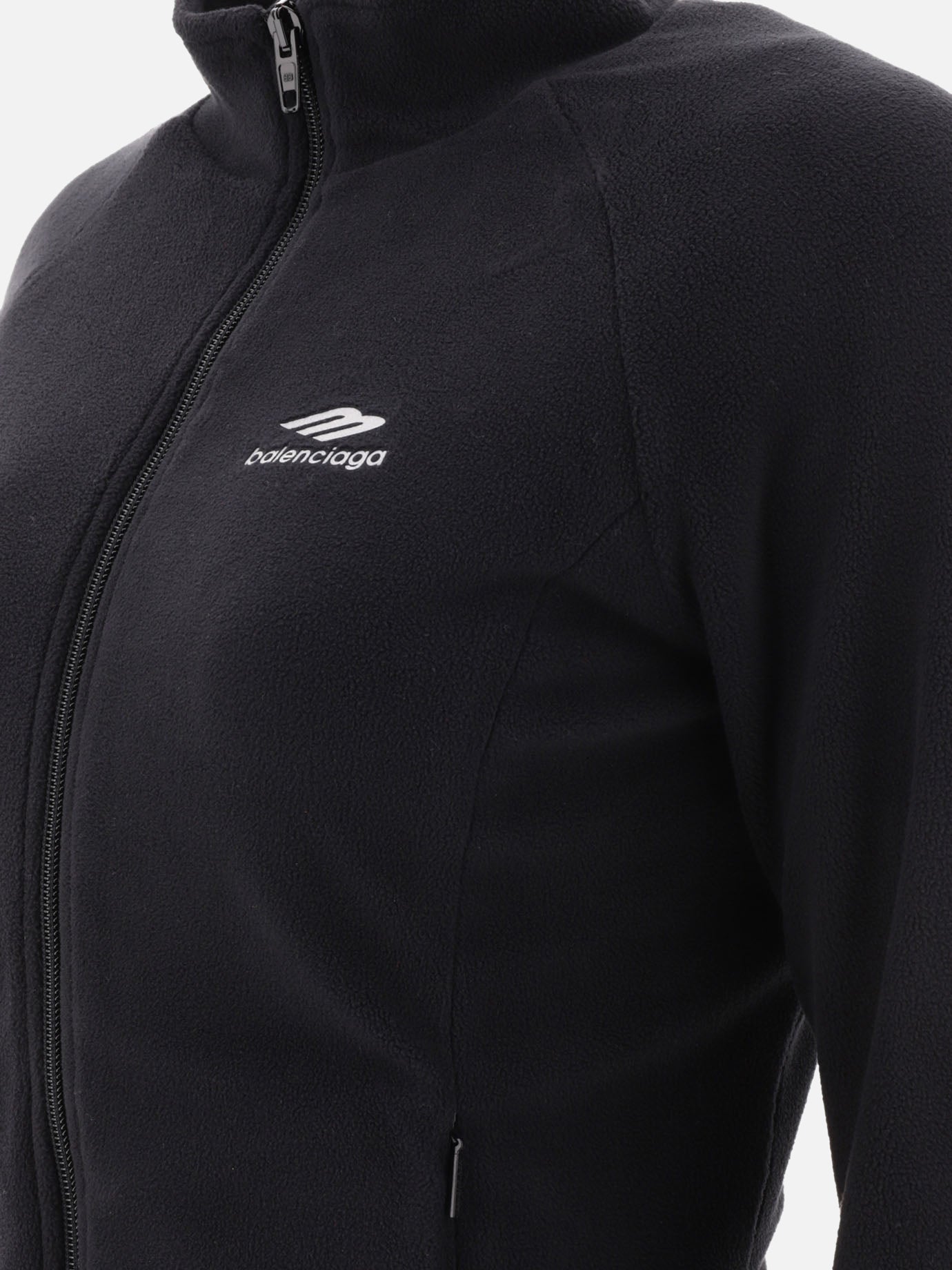 Full zip sweatshirts 100% polyester  Black - Balenciaga Women | PDP | VIETTI Online Store | thumbnail_4