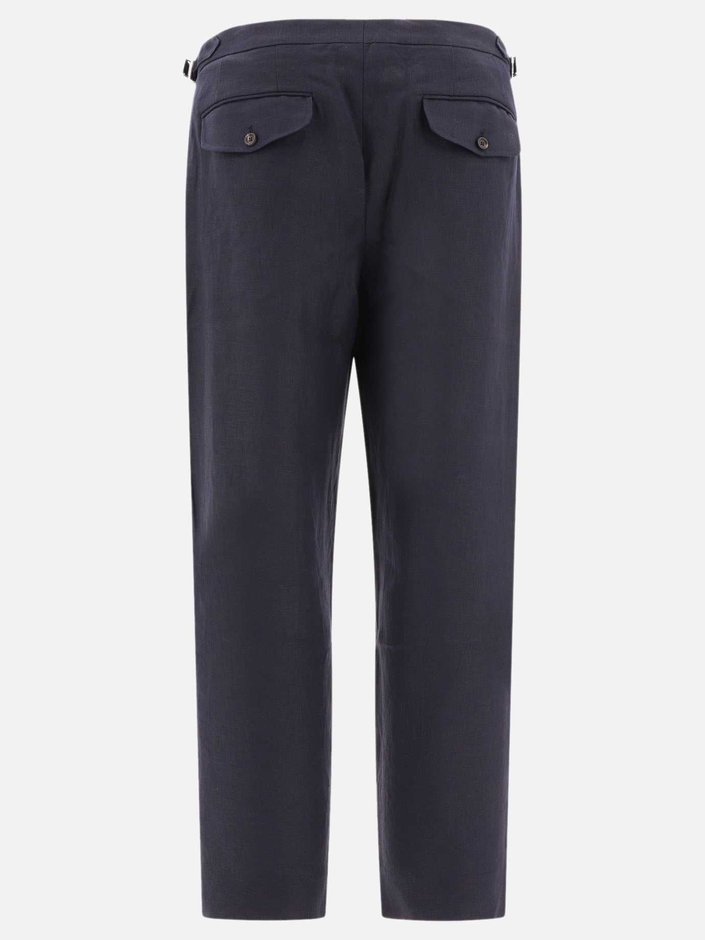 Bode Linen tailored trousers Blue