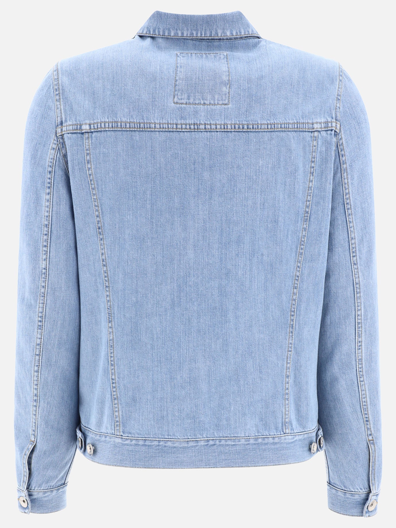Denim jackets 100% cotton  Light blue - Brunello Cucinelli Men | PDP | VIETTI Online Store | Zoom-Modal_2
