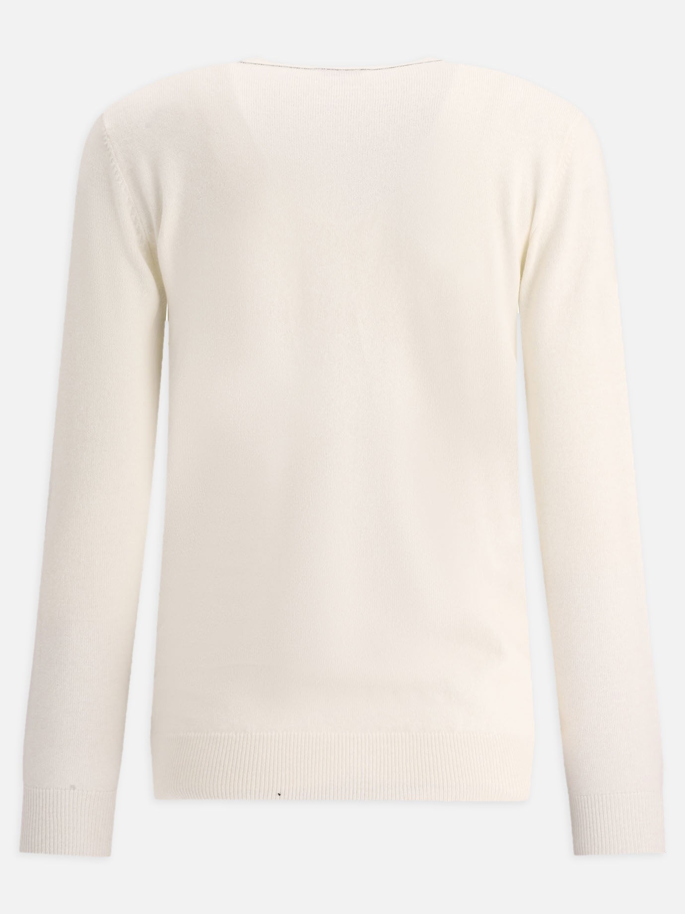 Cashmere sweater with monili