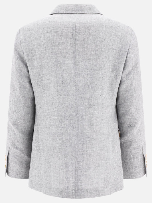 Blazers 70% linen 24% wool 2% silk  Grey - Brunello Cucinelli Men | PLP | VIETTI Online Store | 2
