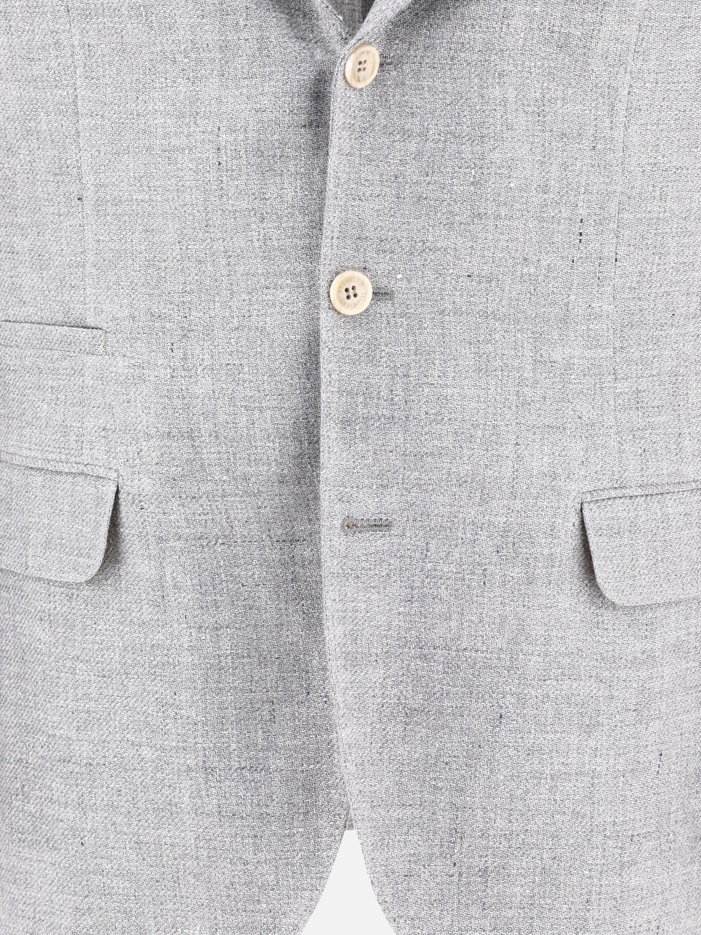 Blazers 70% linen 24% wool 2% silk  Grey - Brunello Cucinelli Men | PDP | VIETTI Online Store | thumbnail_3