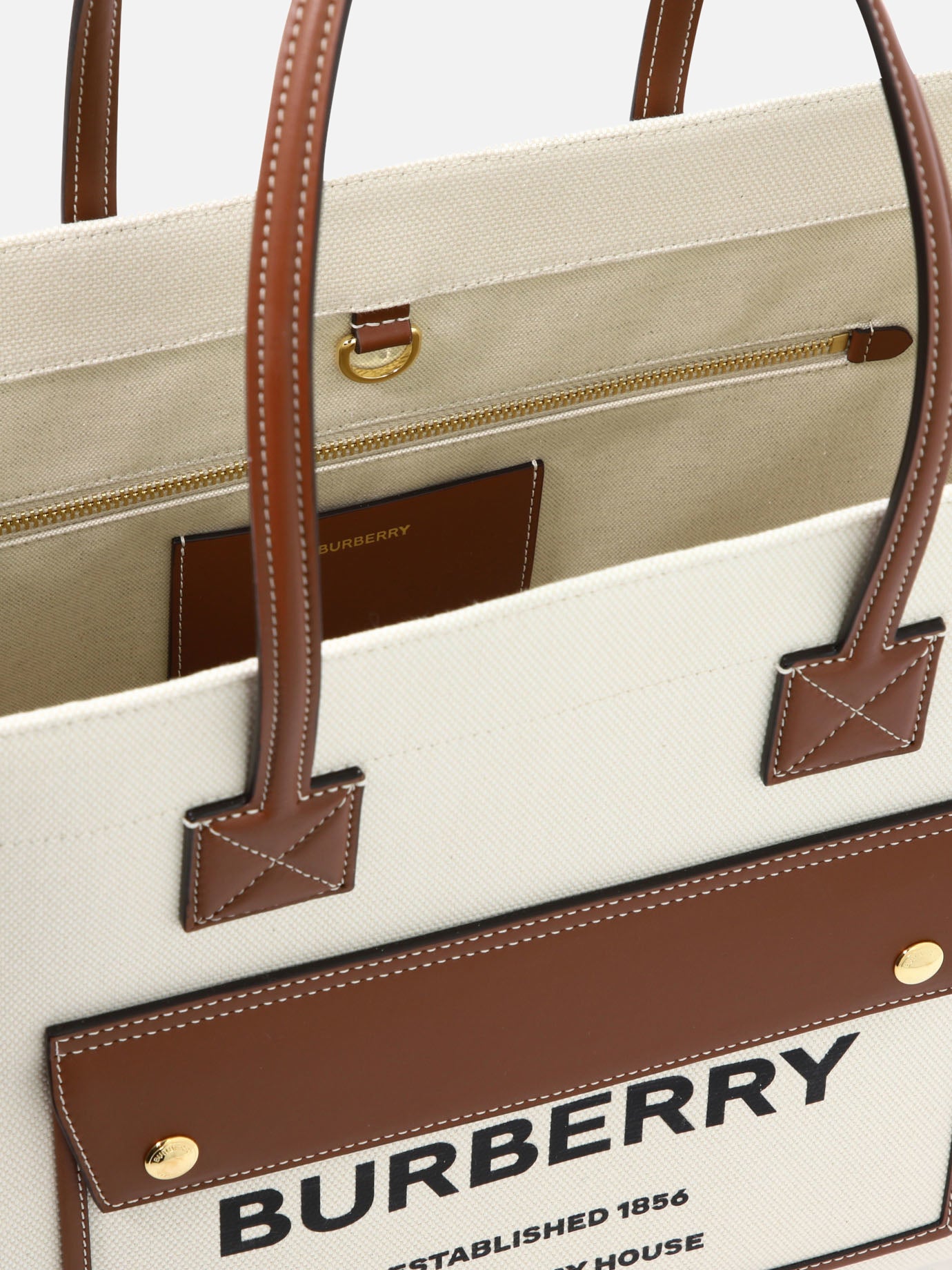 Large bags 100% cotton  Beige - Burberry Women | PDP | VIETTI Online Store | thumbnail_5