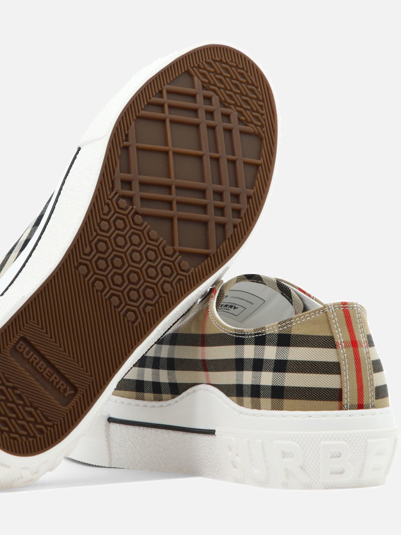 Low top sneakers 100% cotton - 100% rubber  Beige - Burberry Men | PDP | VIETTI Online Store | thumbnail_5