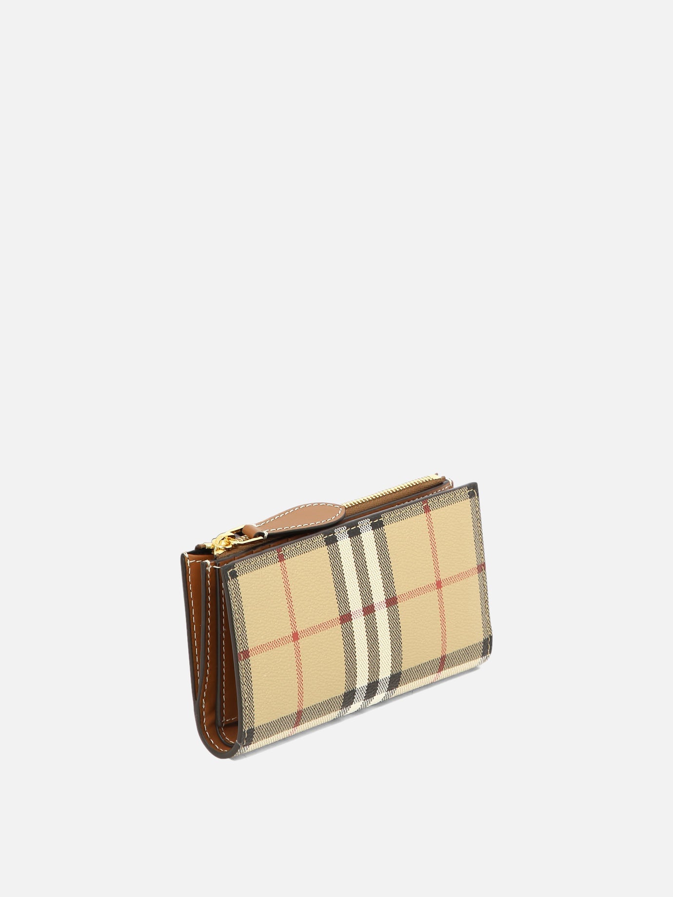 Wallets 71% polyurethane 16% polyester 12% cotton 1% acrylic  Beige - Burberry Women | PDP | VIETTI Online Store | thumbnail_2
