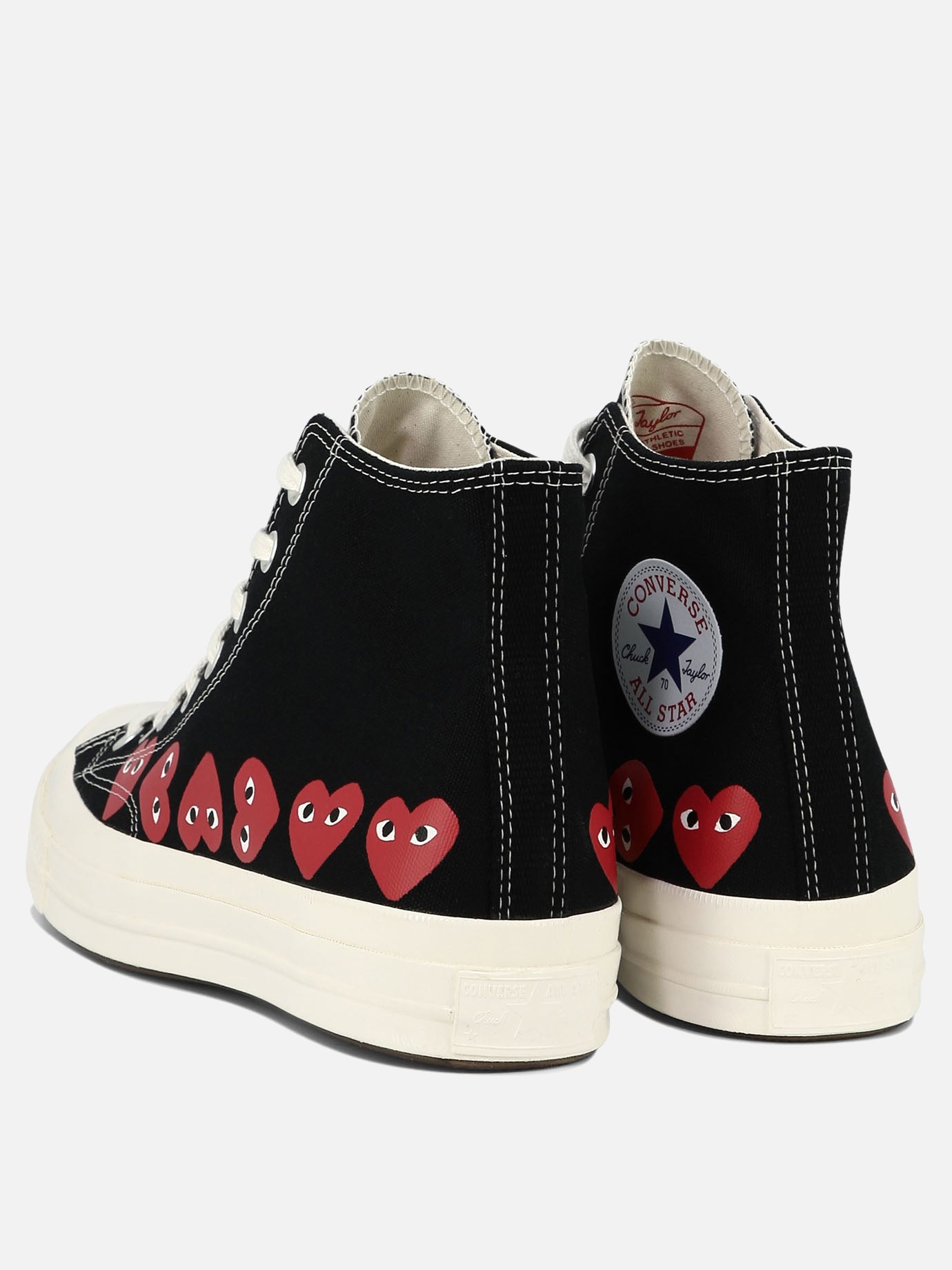 High top sneakers 100% cotton - 100% rubber  Black - Comme Des Garçons Play Men | PDP | VIETTI Online Store | Zoom-Modal_4
