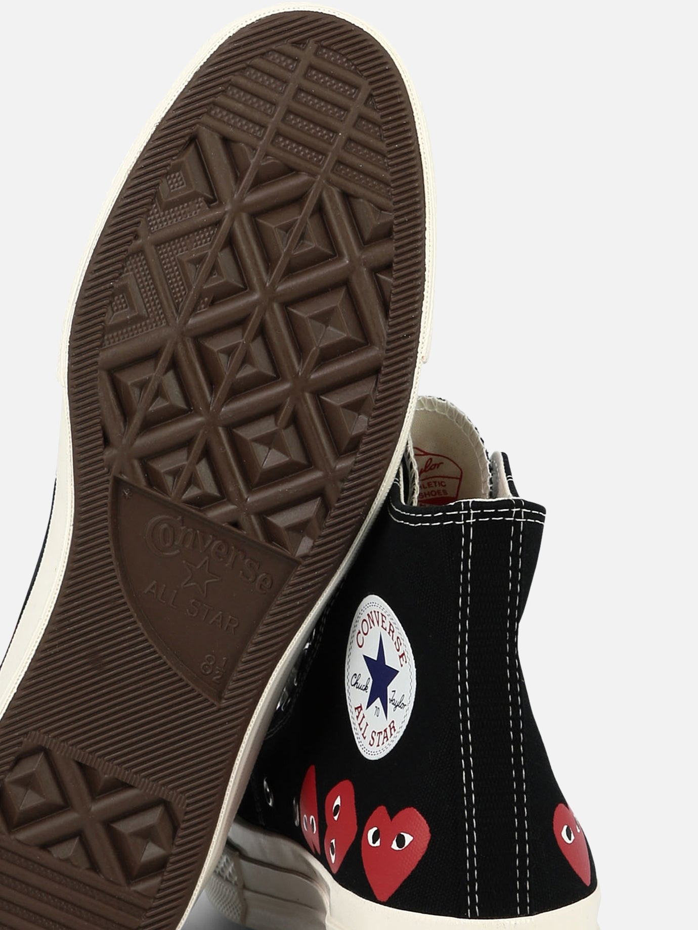 High top sneakers 100% cotton - 100% rubber  Black - Comme Des Garçons Play Men | PDP | VIETTI Online Store | Zoom-Modal_5
