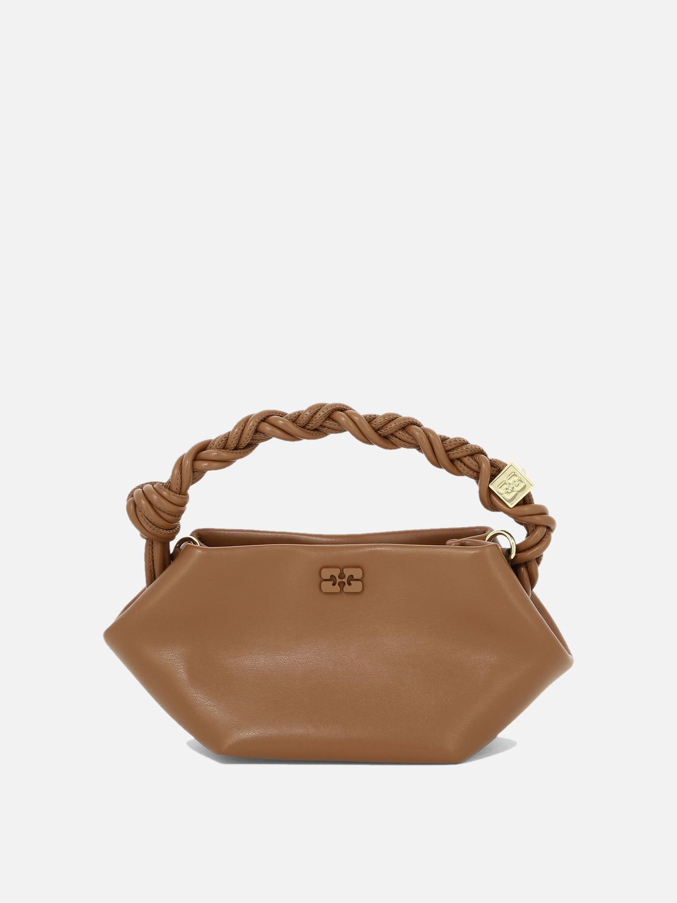 Small bags 65% recycled leather 19% polyurethane fibre 16% polyester  Brown - Ganni Women | PDP | VIETTI Online Store | Zoom-Modal
