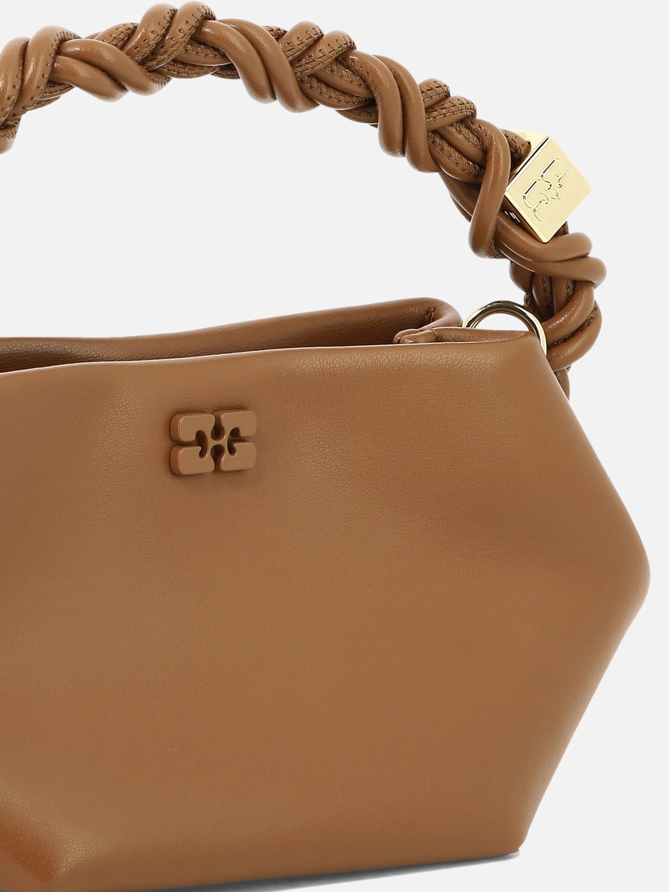 Small bags 65% recycled leather 19% polyurethane fibre 16% polyester  Brown - Ganni Women | PDP | VIETTI Online Store | thumbnail_4