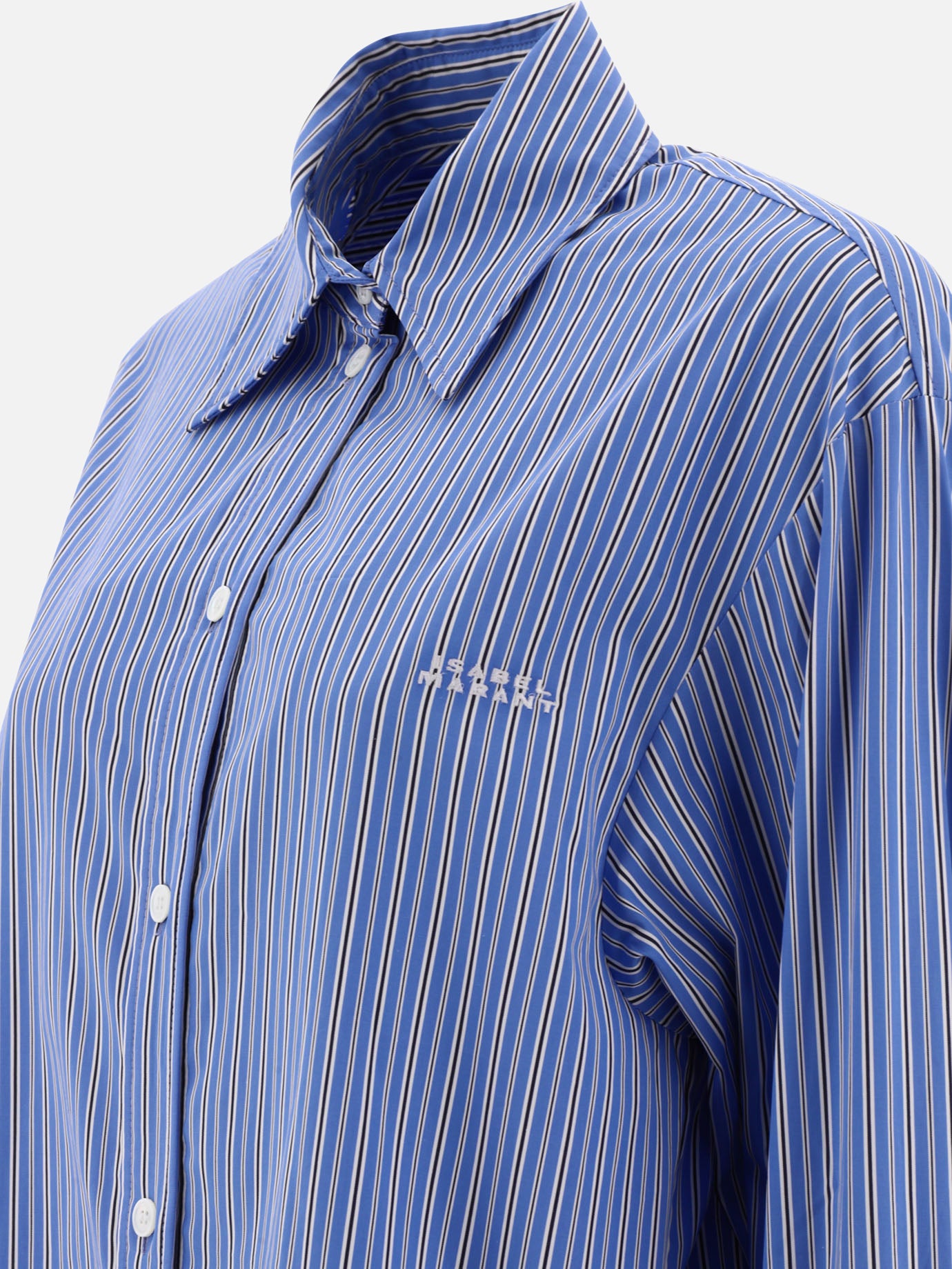 Casual shirts 100% cotton  Blue - Isabel Marant Women | PDP | VIETTI Online Store | thumbnail_4