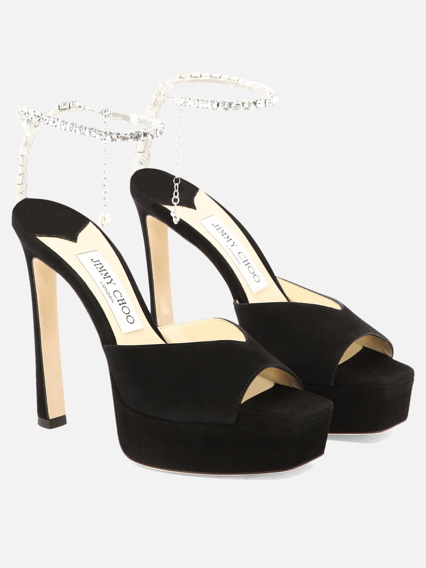 Heeled sandals 100% leather - 100% leather  Black - Jimmy Choo Women | PDP | VIETTI Online Store | thumbnail_2