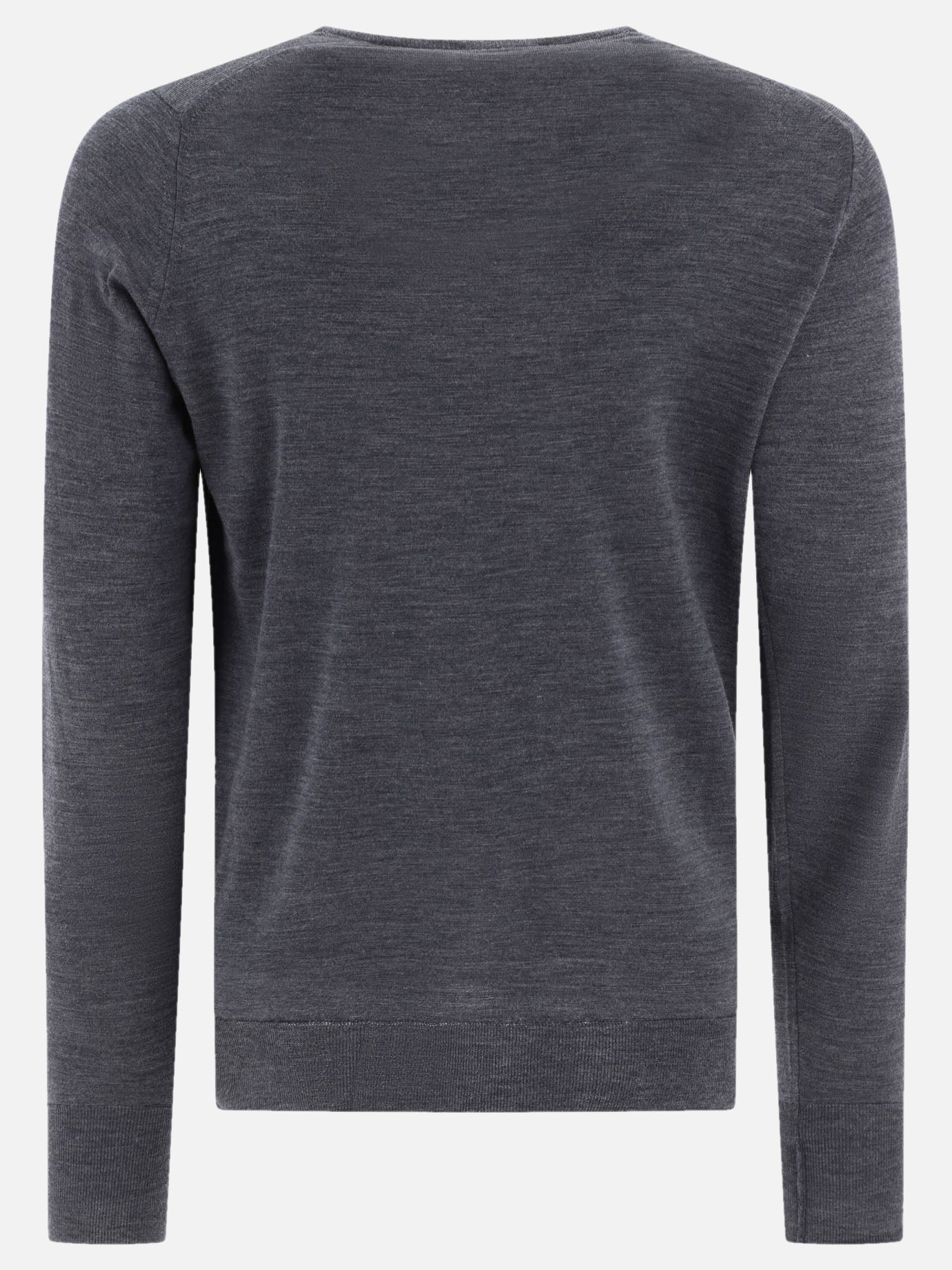 Crewneck sweaters Solid colour  Grey - John Smedley Men | PDP | VIETTI Online Store | thumbnail_2