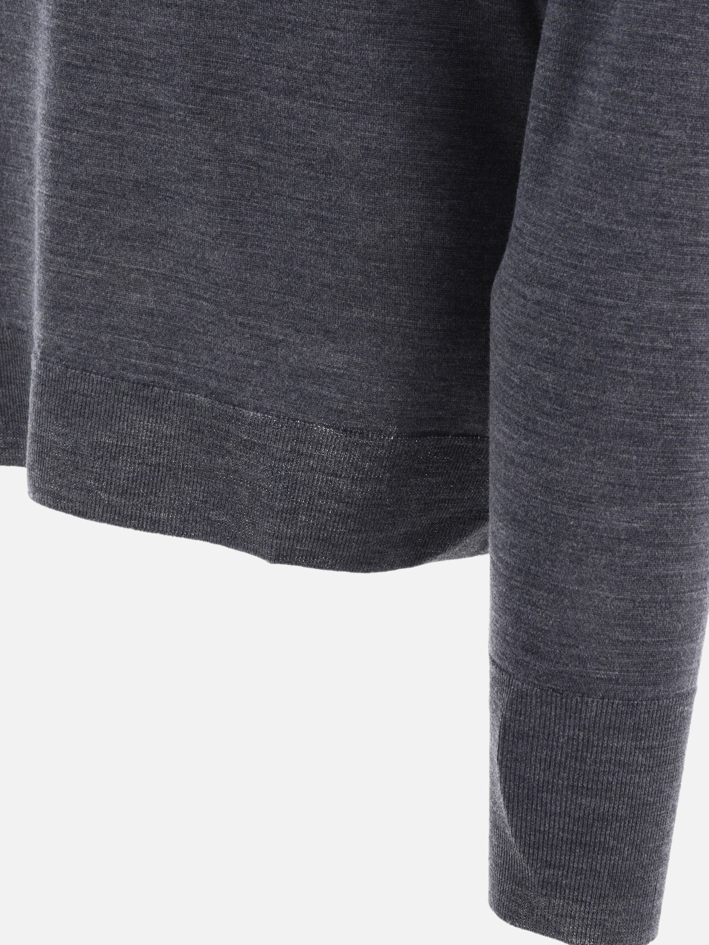 Crewneck sweaters Solid colour  Grey - John Smedley Men | PDP | VIETTI Online Store | thumbnail_4