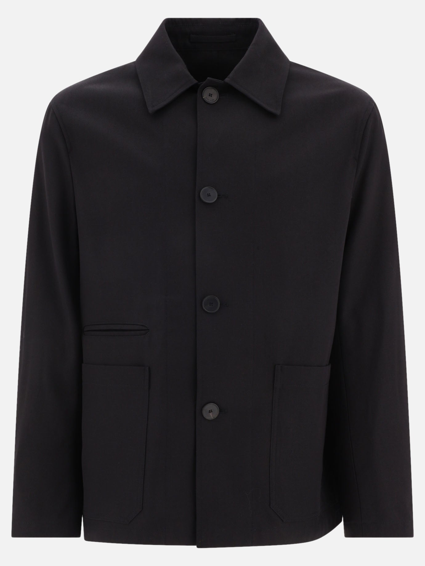 Overshirt jackets 60% cotton - 40% polyester  Black - Lanvin Men | PDP | VIETTI Online Store | Zoom-Modal
