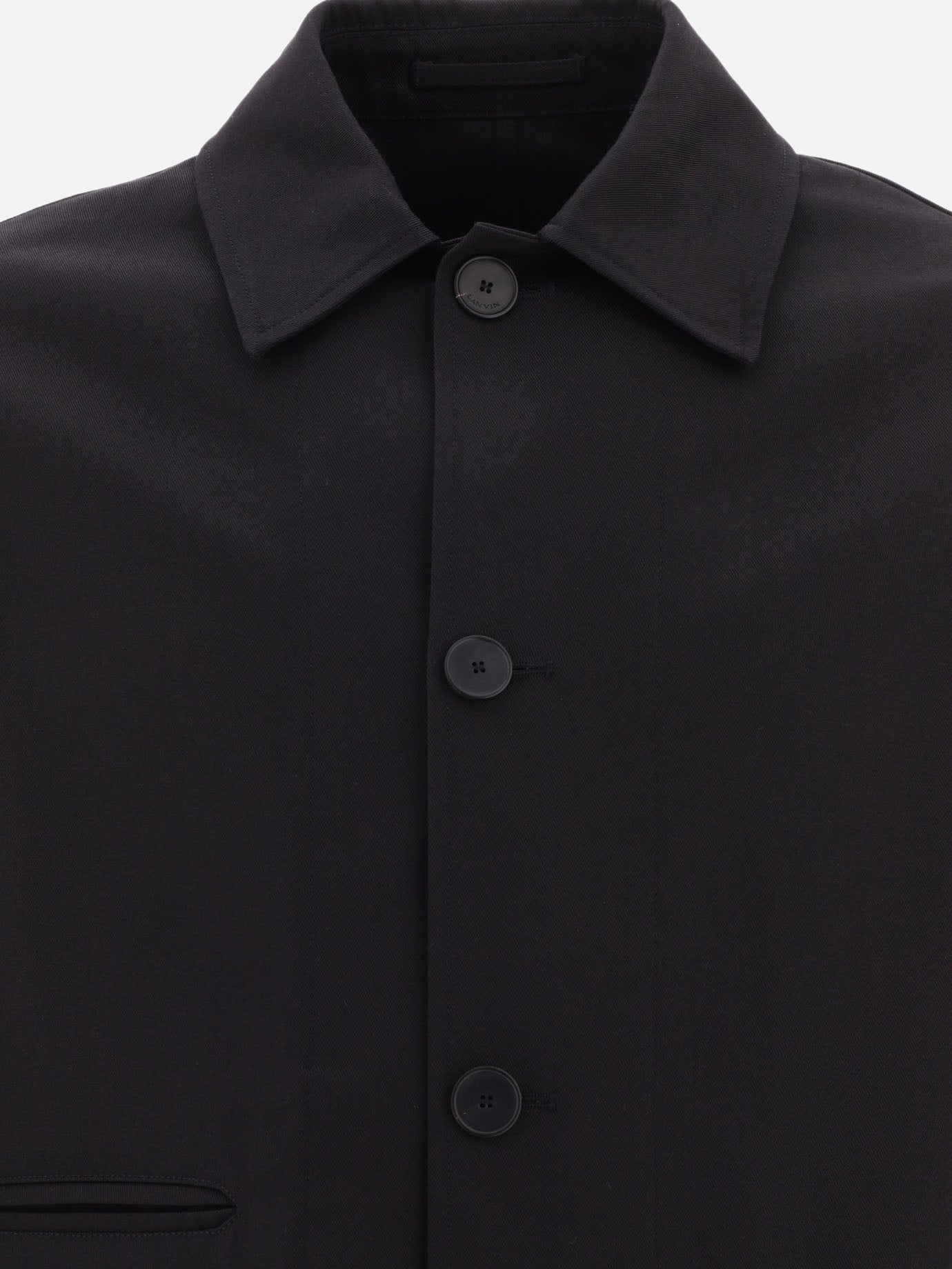 Overshirt jackets 60% cotton - 40% polyester  Black - Lanvin Men | PDP | VIETTI Online Store | thumbnail_3