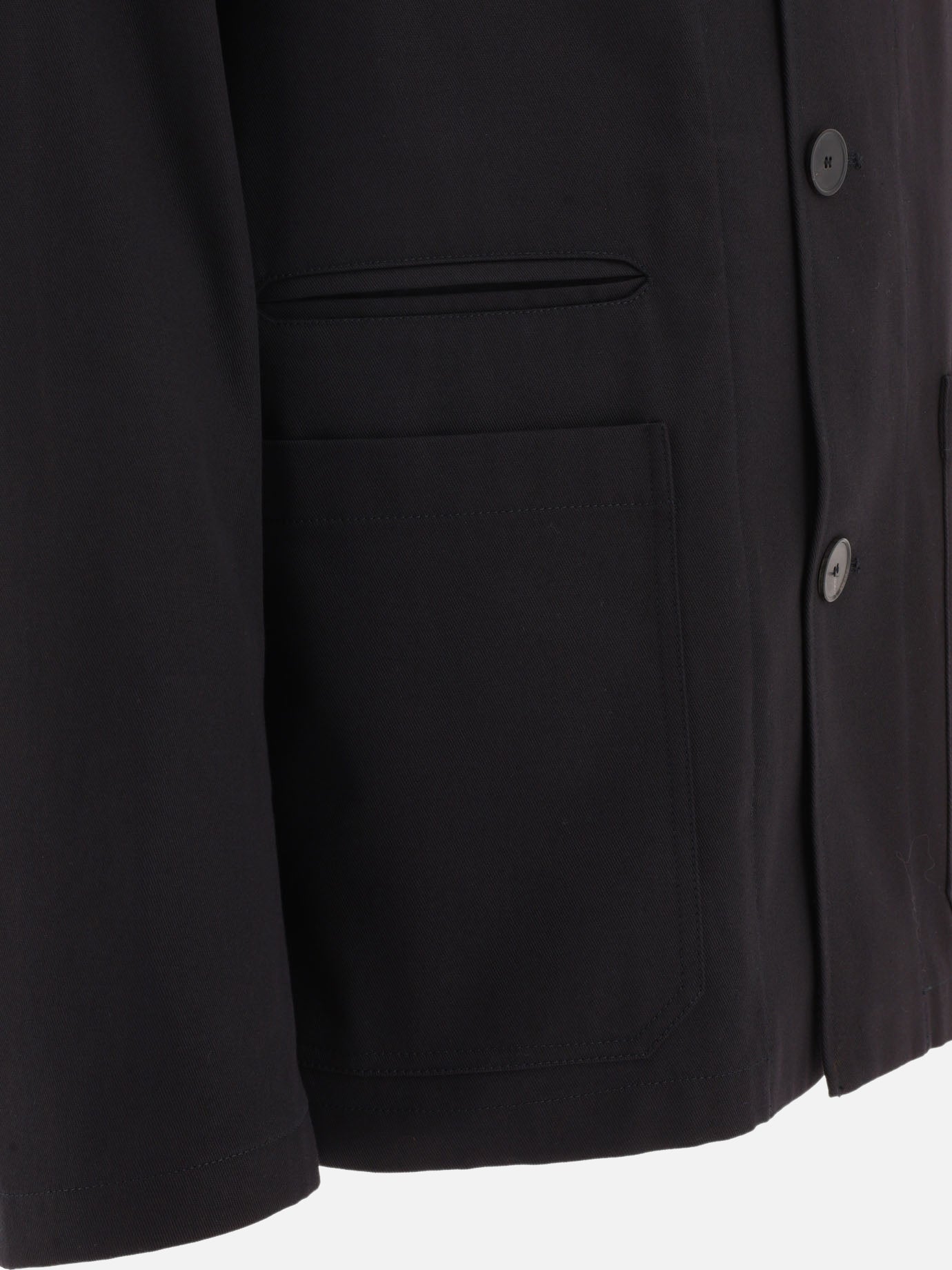 Overshirt jackets 60% cotton - 40% polyester  Black - Lanvin Men | PDP | VIETTI Online Store | thumbnail_4