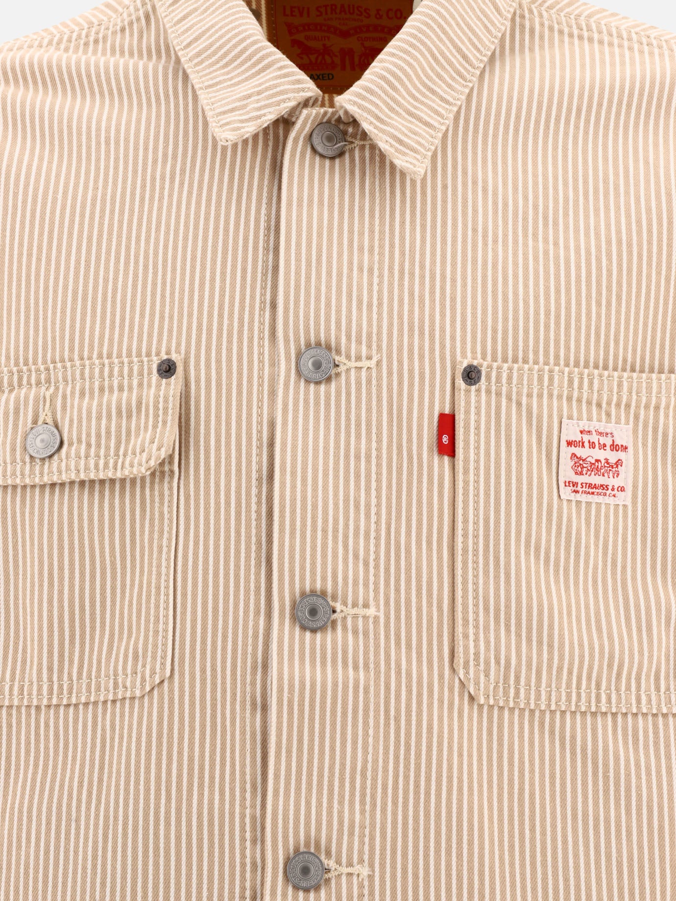 Overshirt jackets 100% cotton  Beige - Levi's Men | PDP | VIETTI Online Store | Zoom-Modal_3
