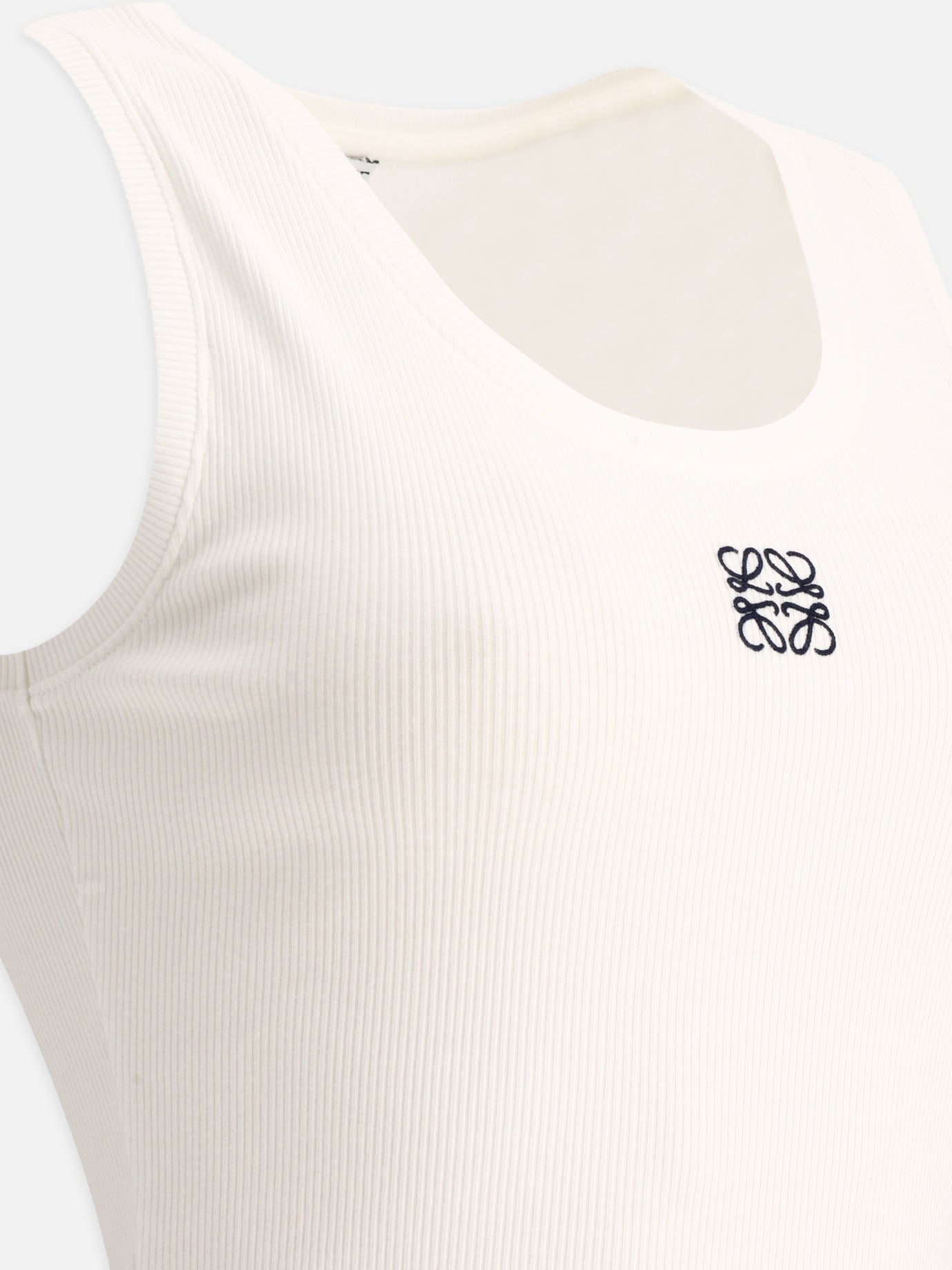 Tank tops 94% cotton 3% polyester 3% elastan  White - Loewe Women | PDP | VIETTI Online Store | Zoom-Modal_4
