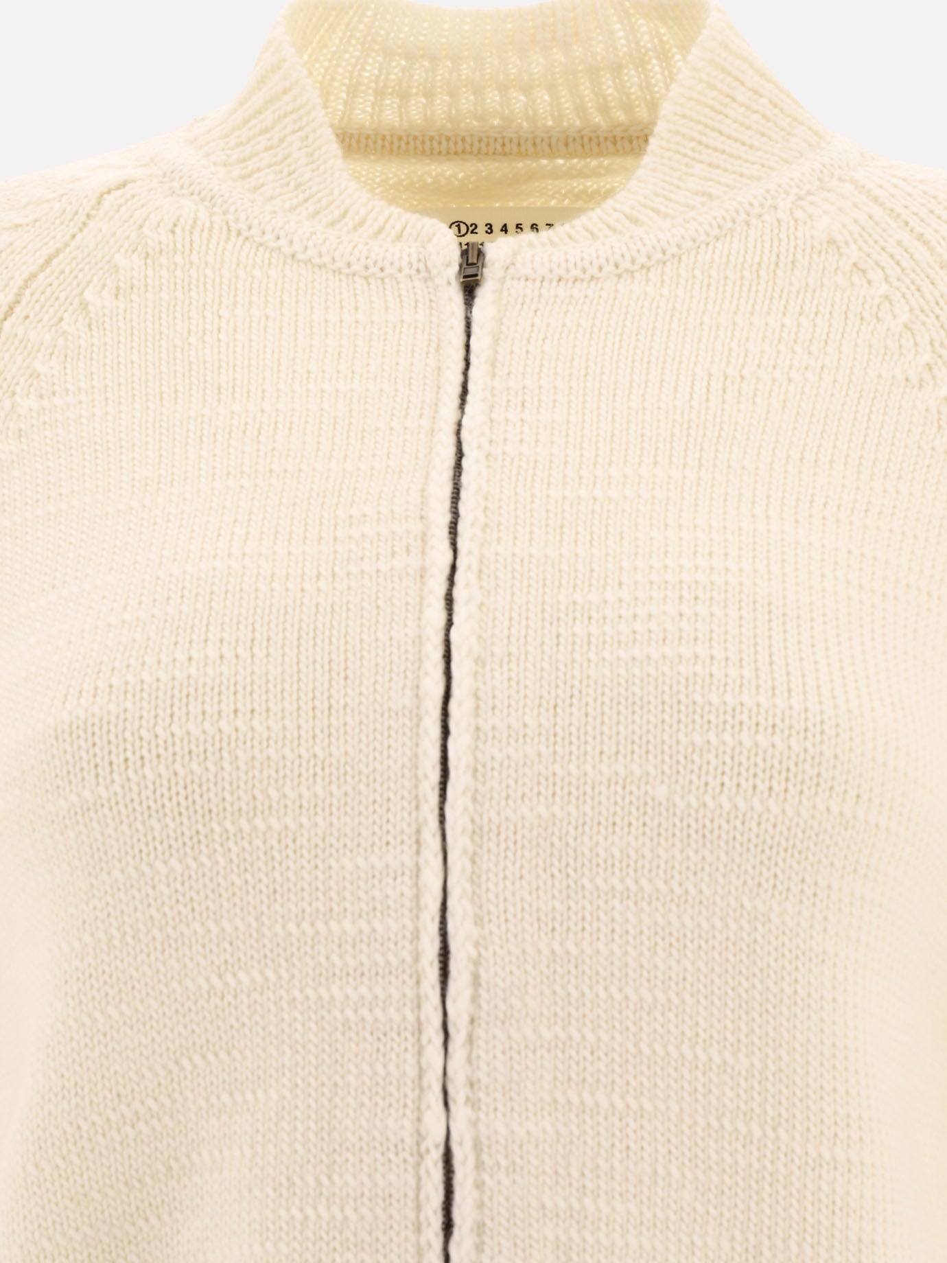 Zipped sweaters 100% wool  White - Maison Margiela Women | PDP | VIETTI Online Store | thumbnail_3