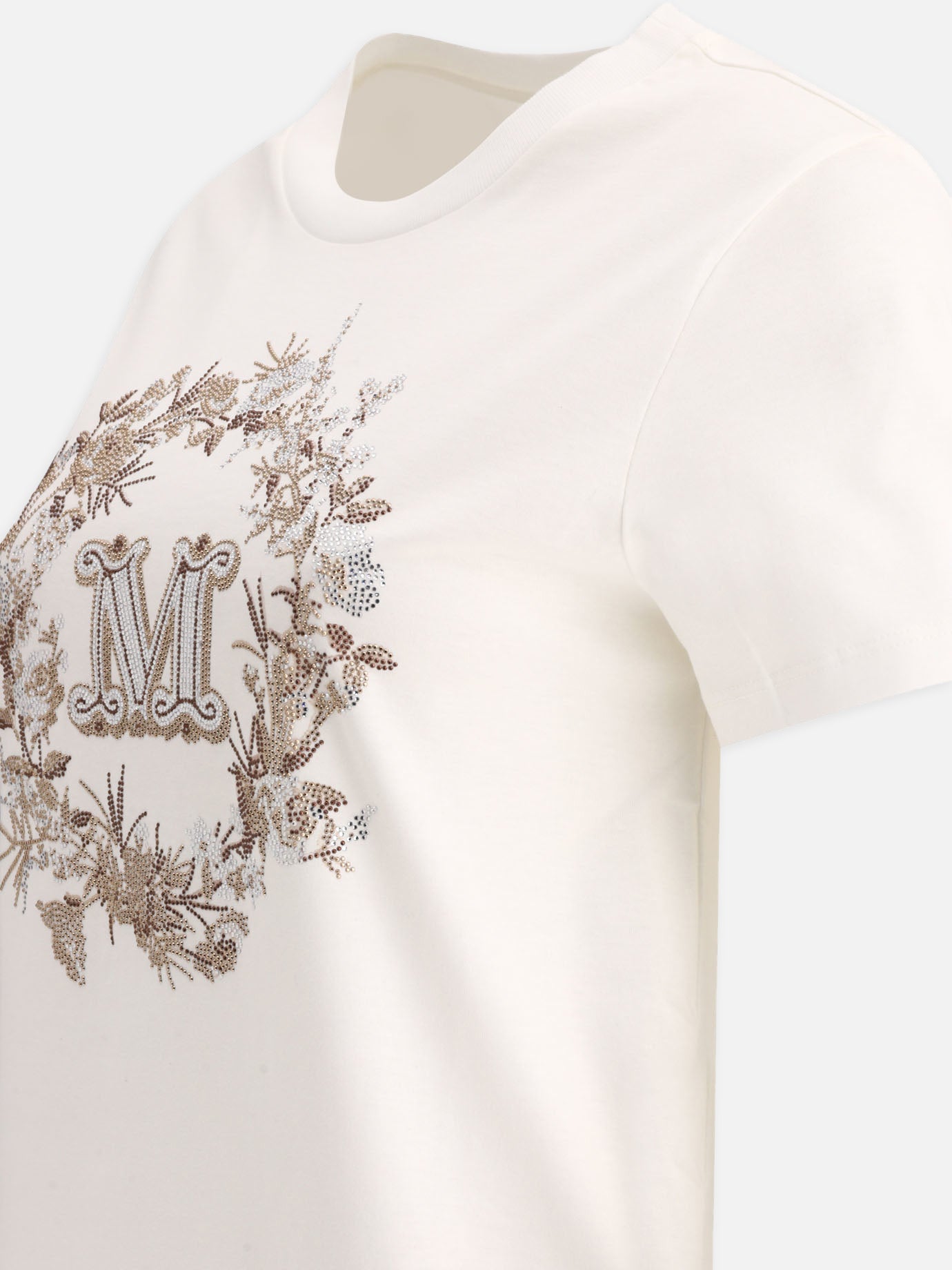 Crewneck t-shirts 100% cotton  White - Max Mara Women | PDP | VIETTI Online Store | Zoom-Modal_4
