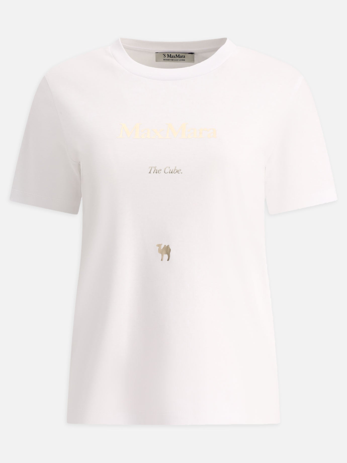 Crewneck t-shirts 100% cotton  White - Max Mara S Women | PDP | VIETTI Online Store | Zoom-Modal
