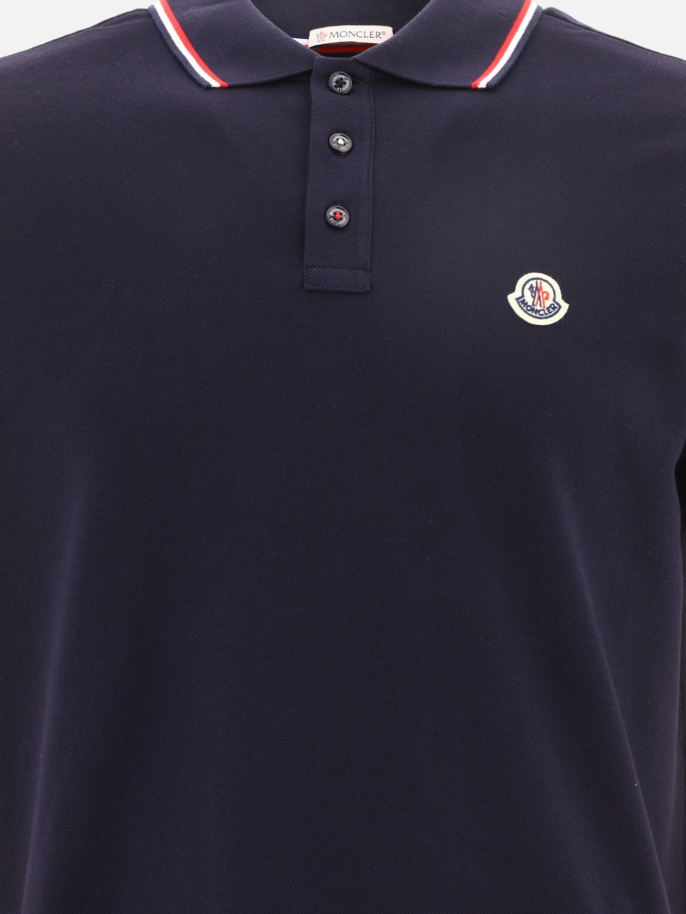 Polo shirts with buttons Logo  Blue - Moncler Men | PDP | VIETTI Online Store | Zoom-Modal_3
