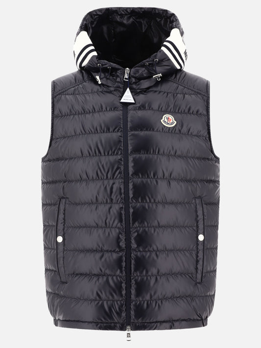 Vest jackets Solid colour  Blue - Moncler Men | PLP | VIETTI Online Store 
