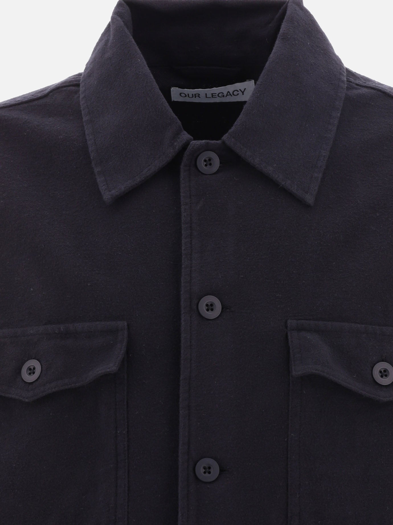 Overshirt jackets 100% cotton  Black - Our Legacy Men | PDP | VIETTI Online Store | Zoom-Modal_3
