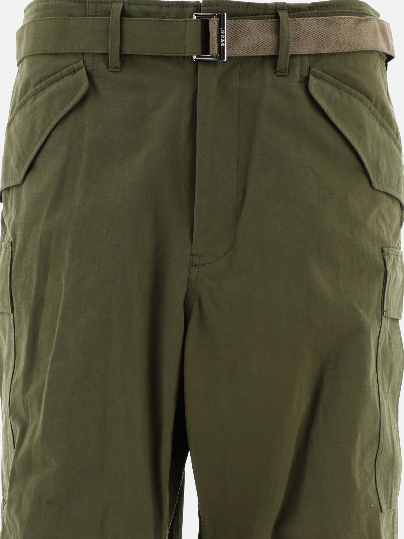 Pantaloni cargo in misto cotone e nylon