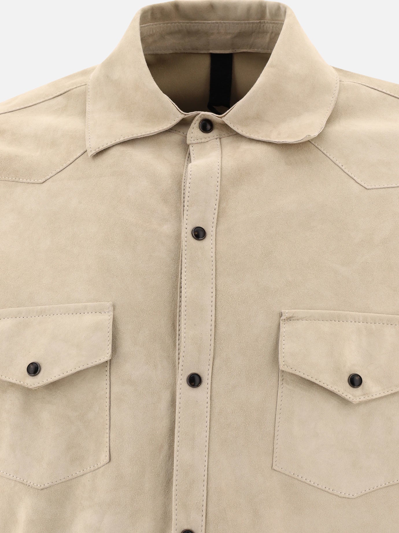 Overshirt jackets 100% leather  Beige - Tagliatore Men | PDP | VIETTI Online Store | Zoom-Modal_3
