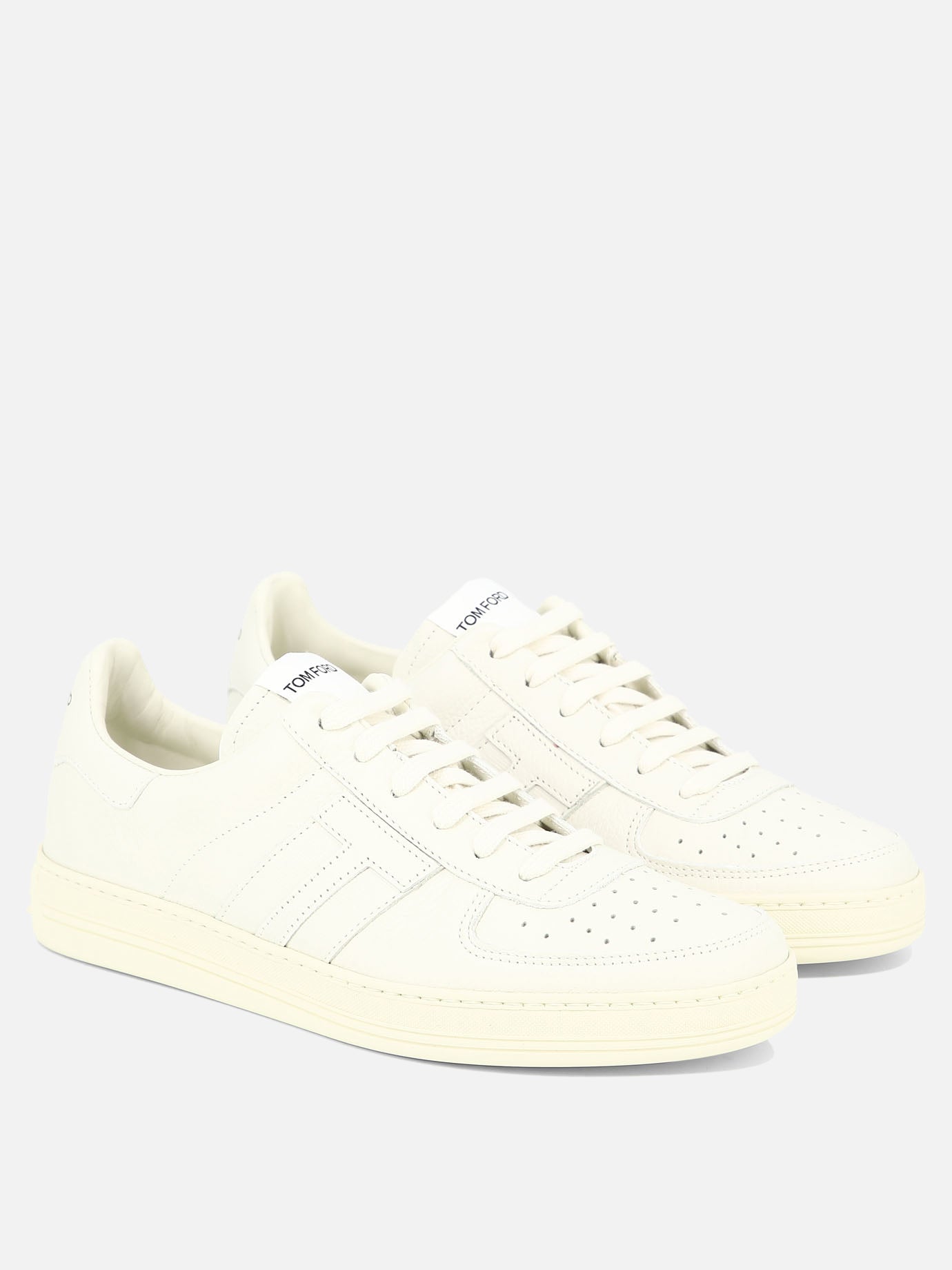 Low top sneakers 98% leather 2% cotton - 100% rubber  White - Tom Ford Men | PDP | VIETTI Online Store | thumbnail_2