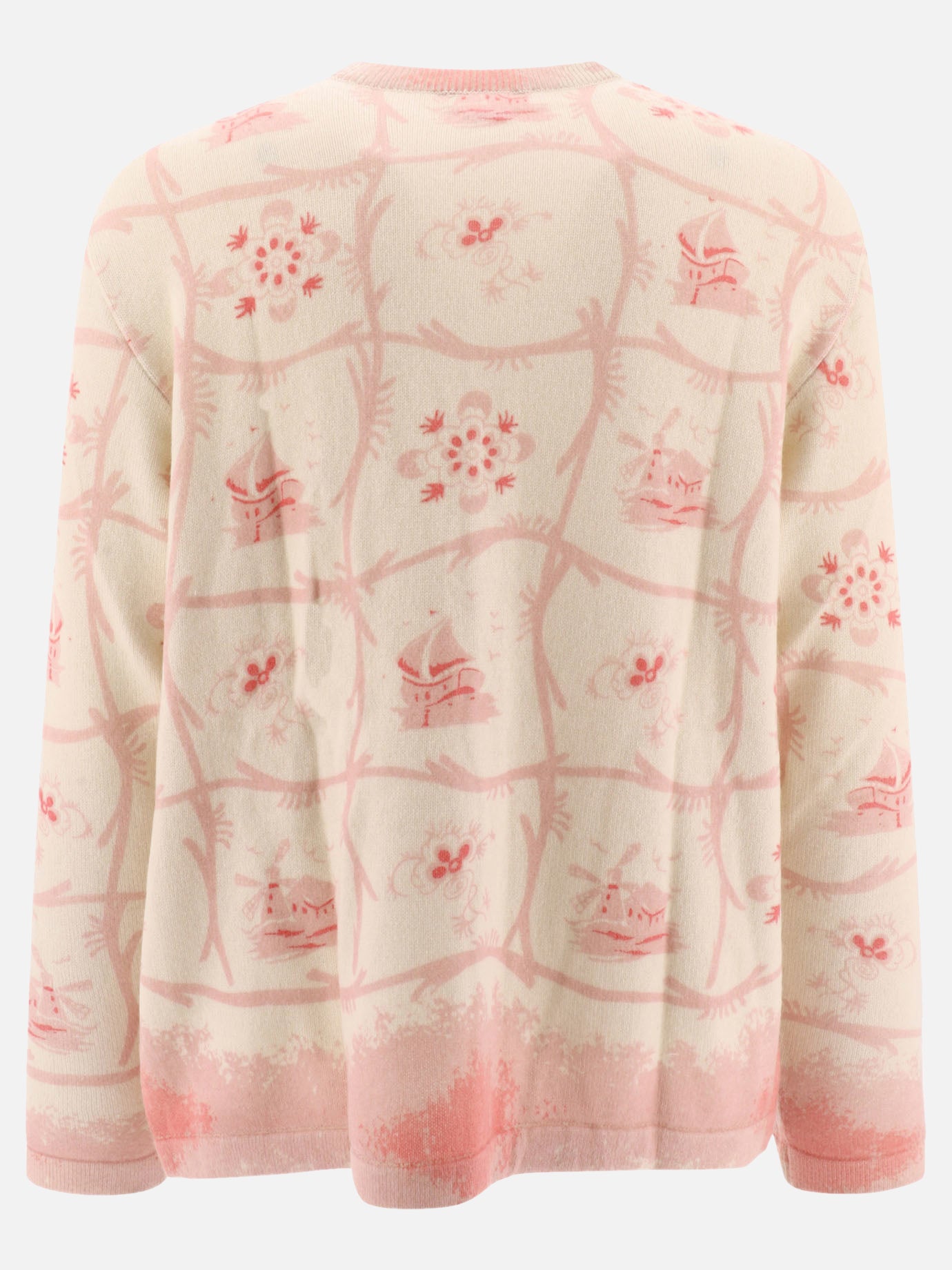 "Printed Mill" cardigan