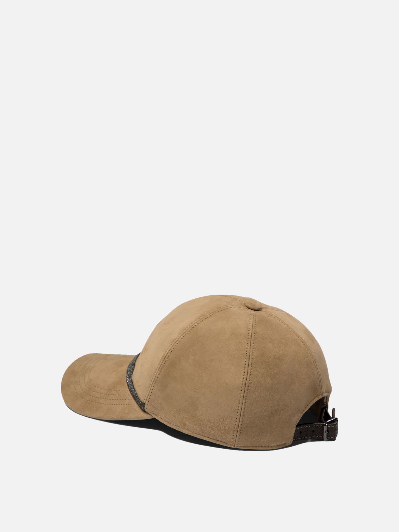 Cappello Baseball in camoscio con Shiny Trim