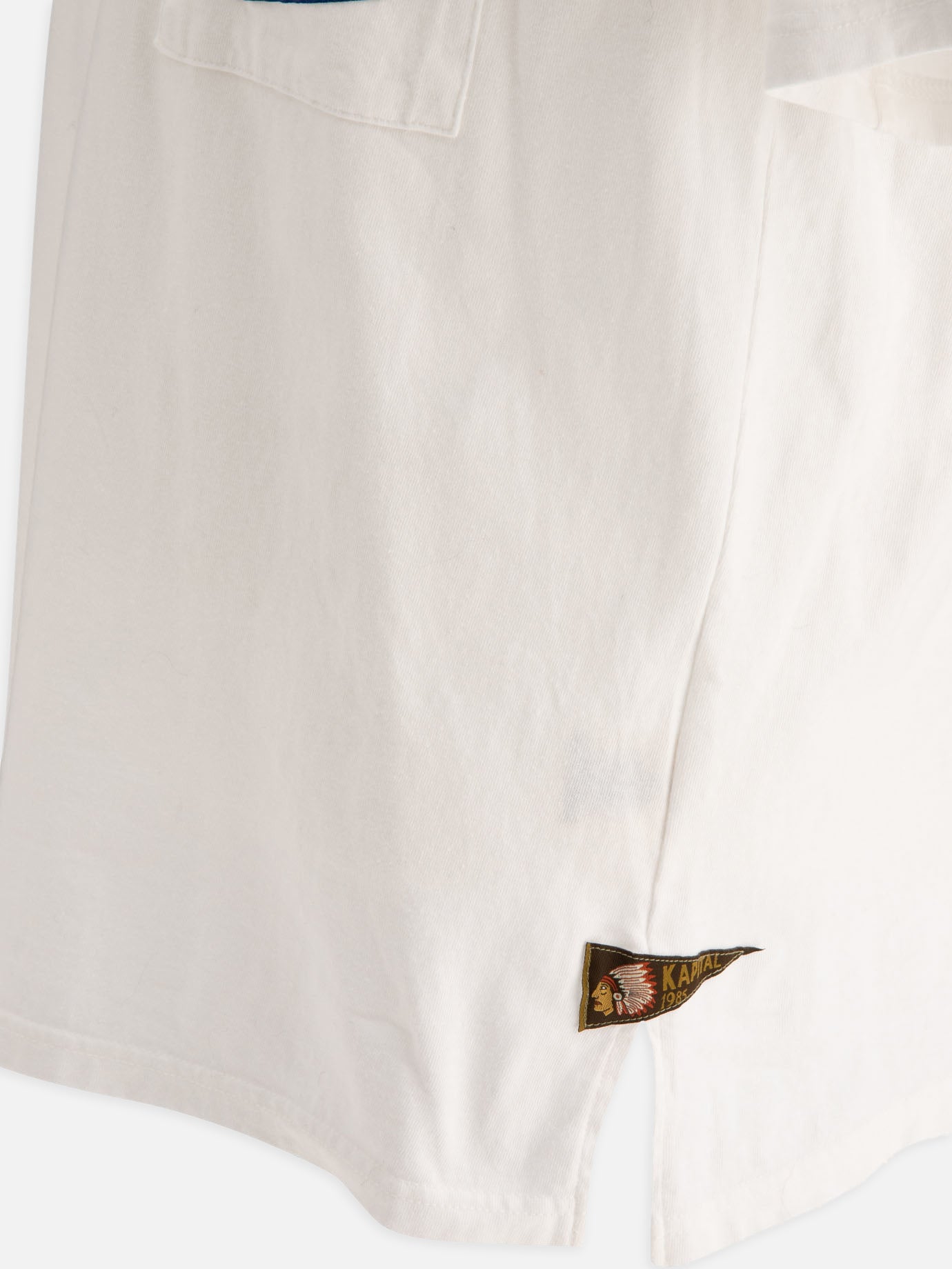 Crewneck t-shirts Solid colour  White - KAPITAL Men | PDP | VIETTI Online Store | thumbnail_4