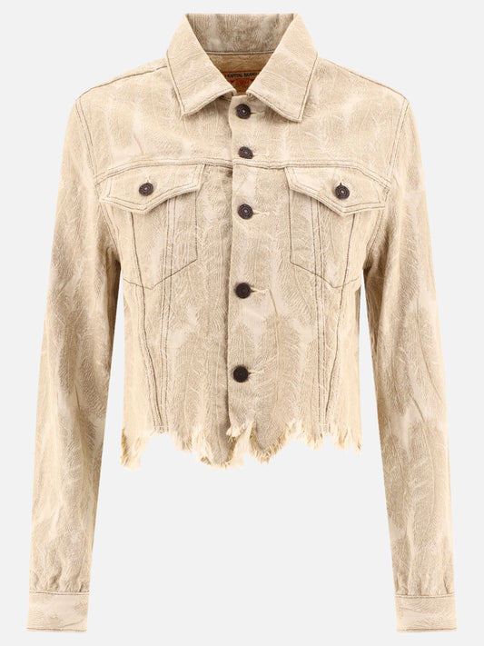 KAPITAL "Magpie" denim jacket Beige